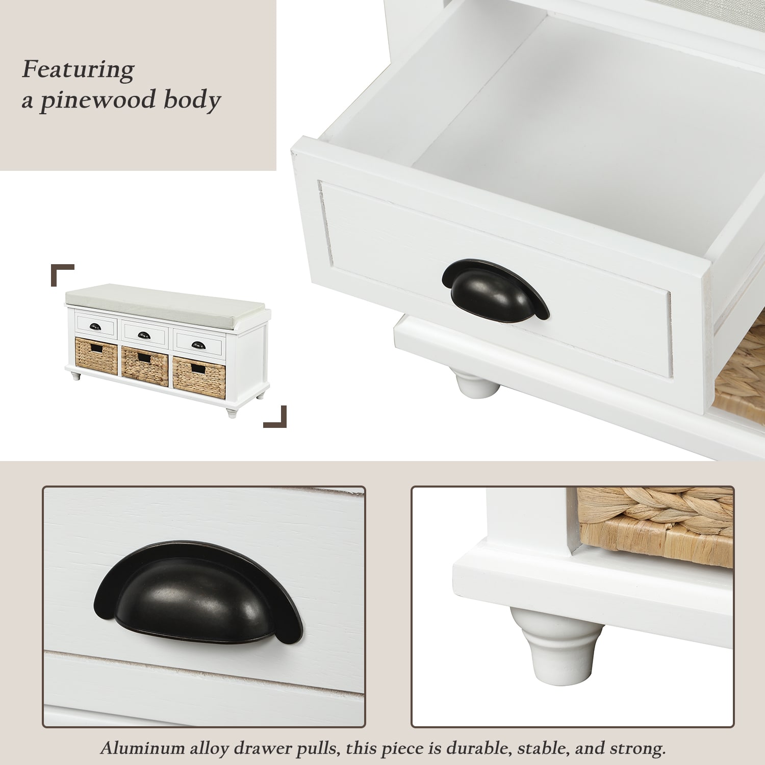 ModernLuxe L-WF195161AAK bench - View #4