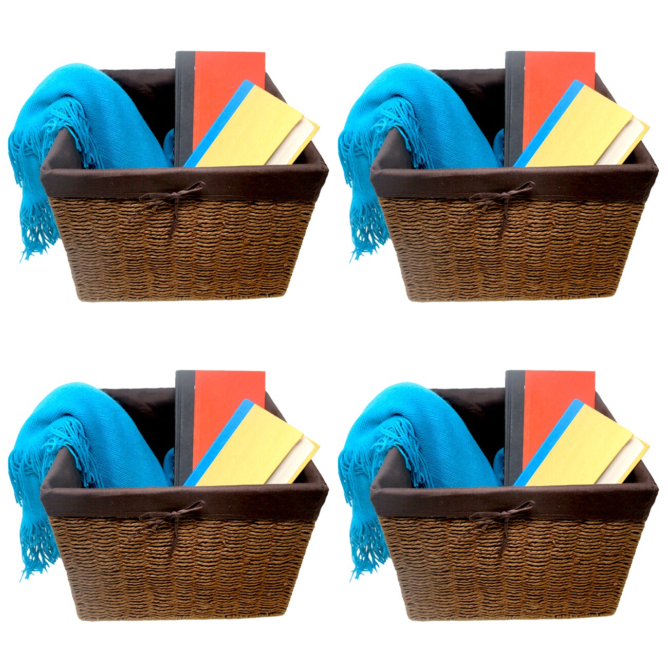 Trademark Innovations BSKTFAB-SQBR Bins-Baskets - View #5