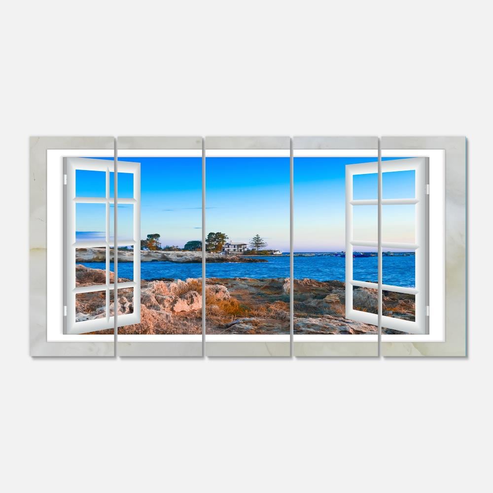 Designart PT11423-401 28-Inches H x 60-Inches W Coastal Canvas Print