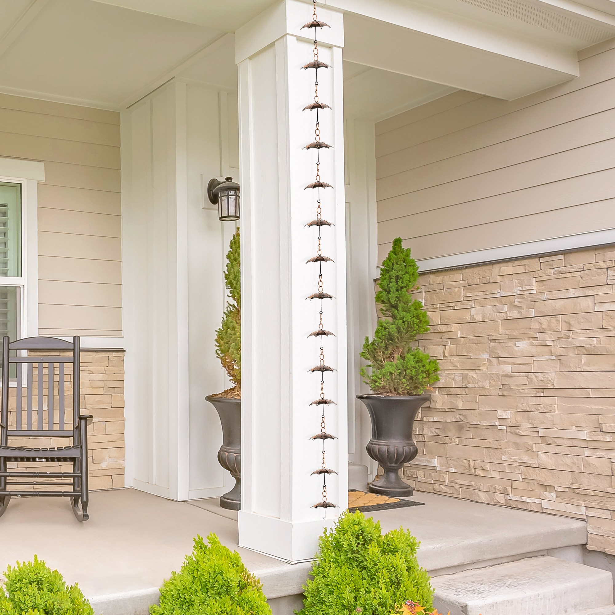 Glitzhome 2037800002 Rain-Chains - View #3