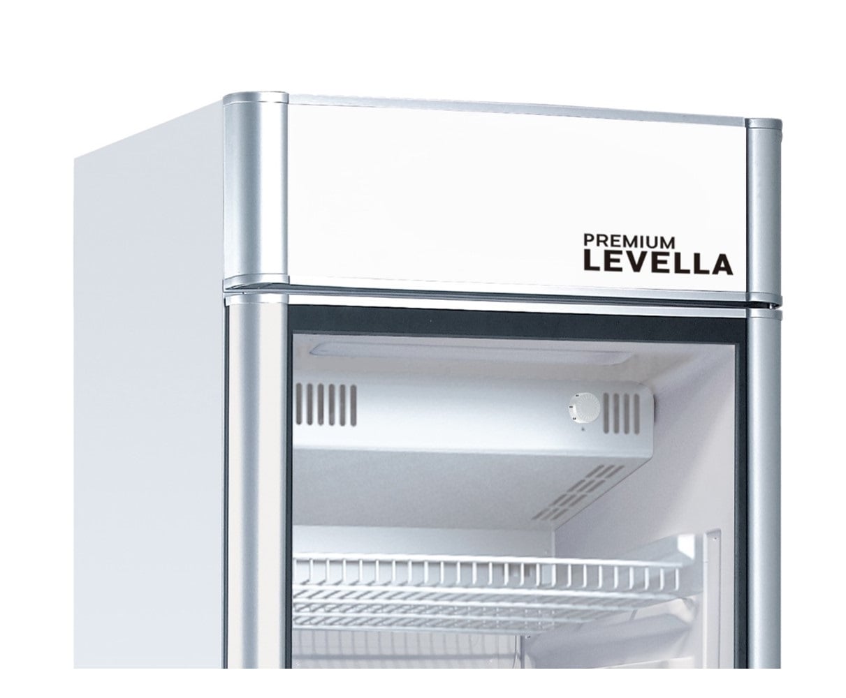Premium Levella - 29 Cu. ft. 2-Door Commercial Refrigerator with Glass Display