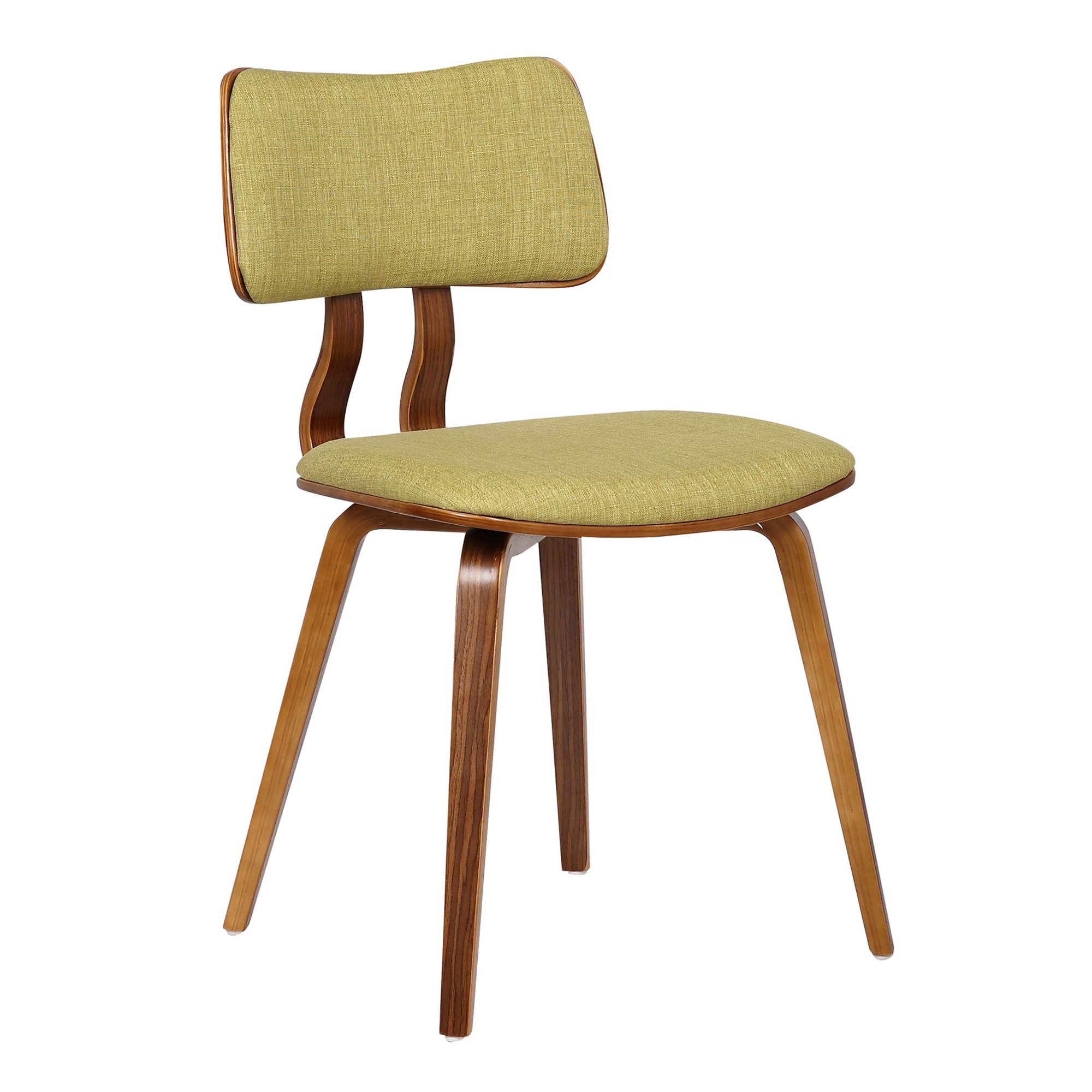 Armen Living LCJASIWAGREEN Jaguar Contemporary/Modern Polyester/Polyester Blend Upholstered Dining Side Chair (Wood Frame)
