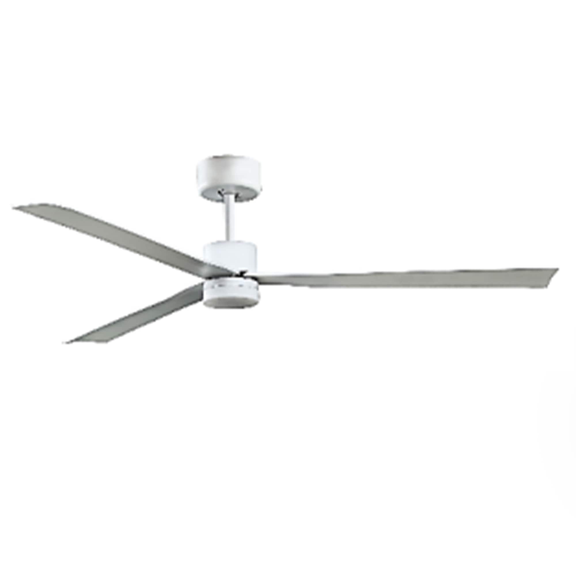 Parrot Uncle F5005-L 50-in Color-Changing Integrated LED White with White Blades Propeller Ceiling Fan With Light - Remote Included ( 3 -Blade )