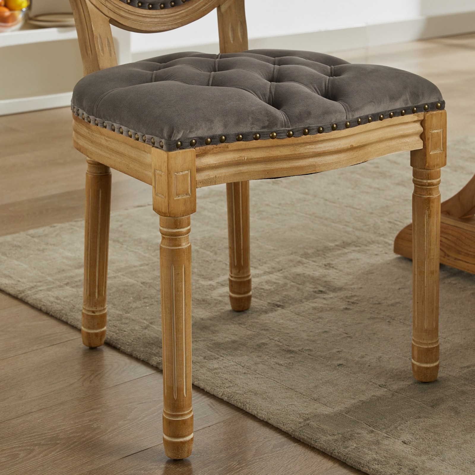 Hrinhom HC-W7004-GRAY Dining-Chairs - View #5