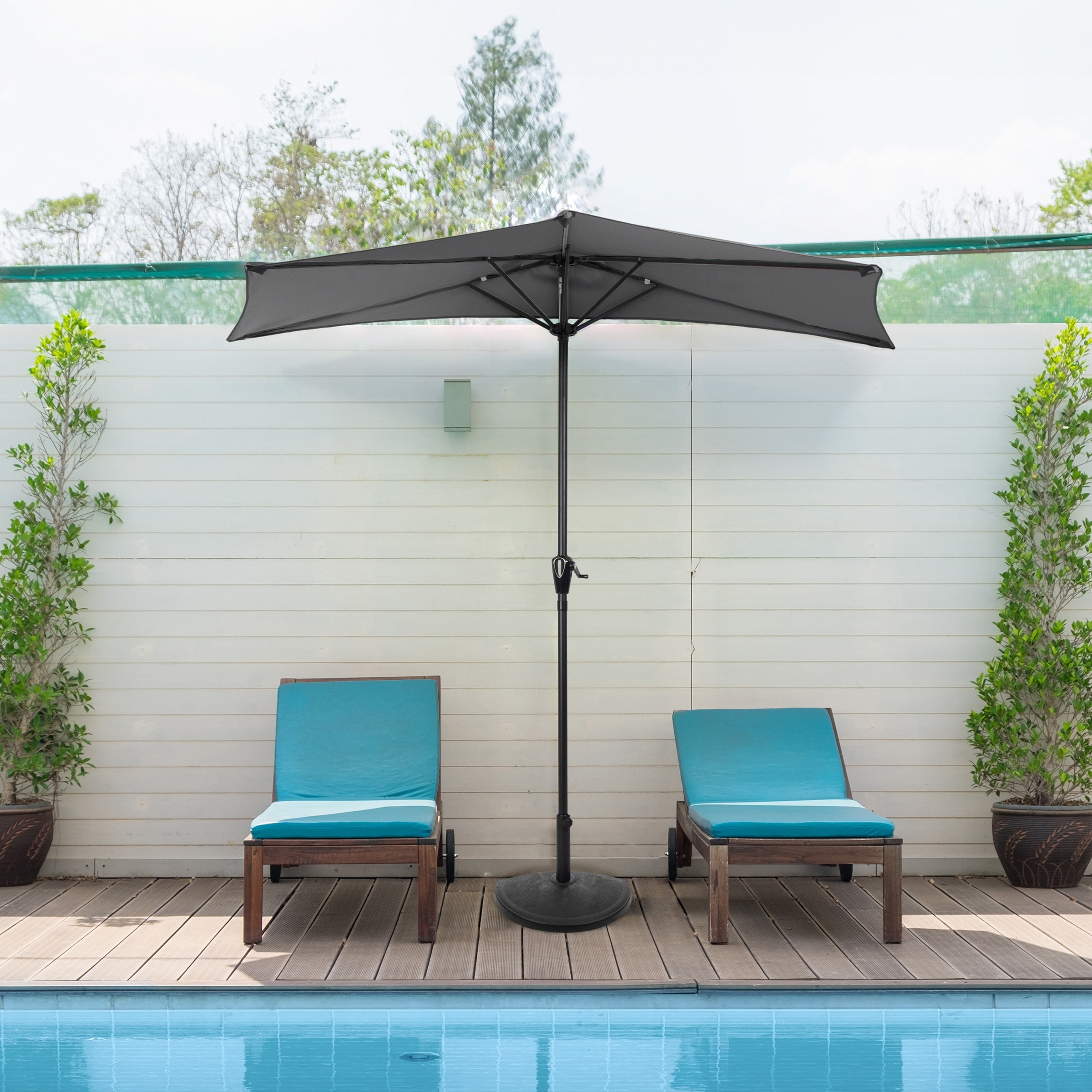 Half Patio Umbrellas at Lowes.com