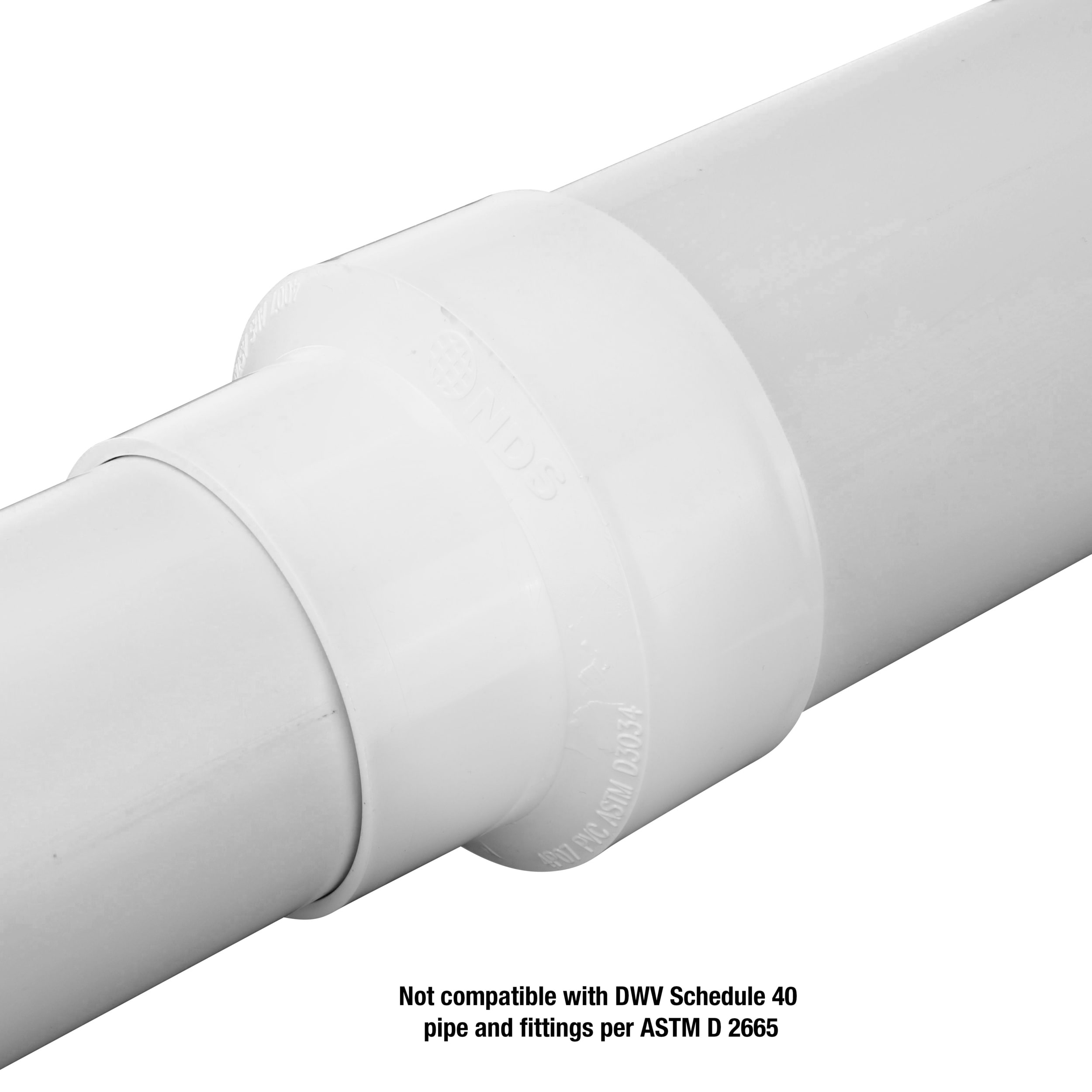 NDS 4-in PVC Sewerand Drain Coupling in the Sewage Pipe & Fittings ...