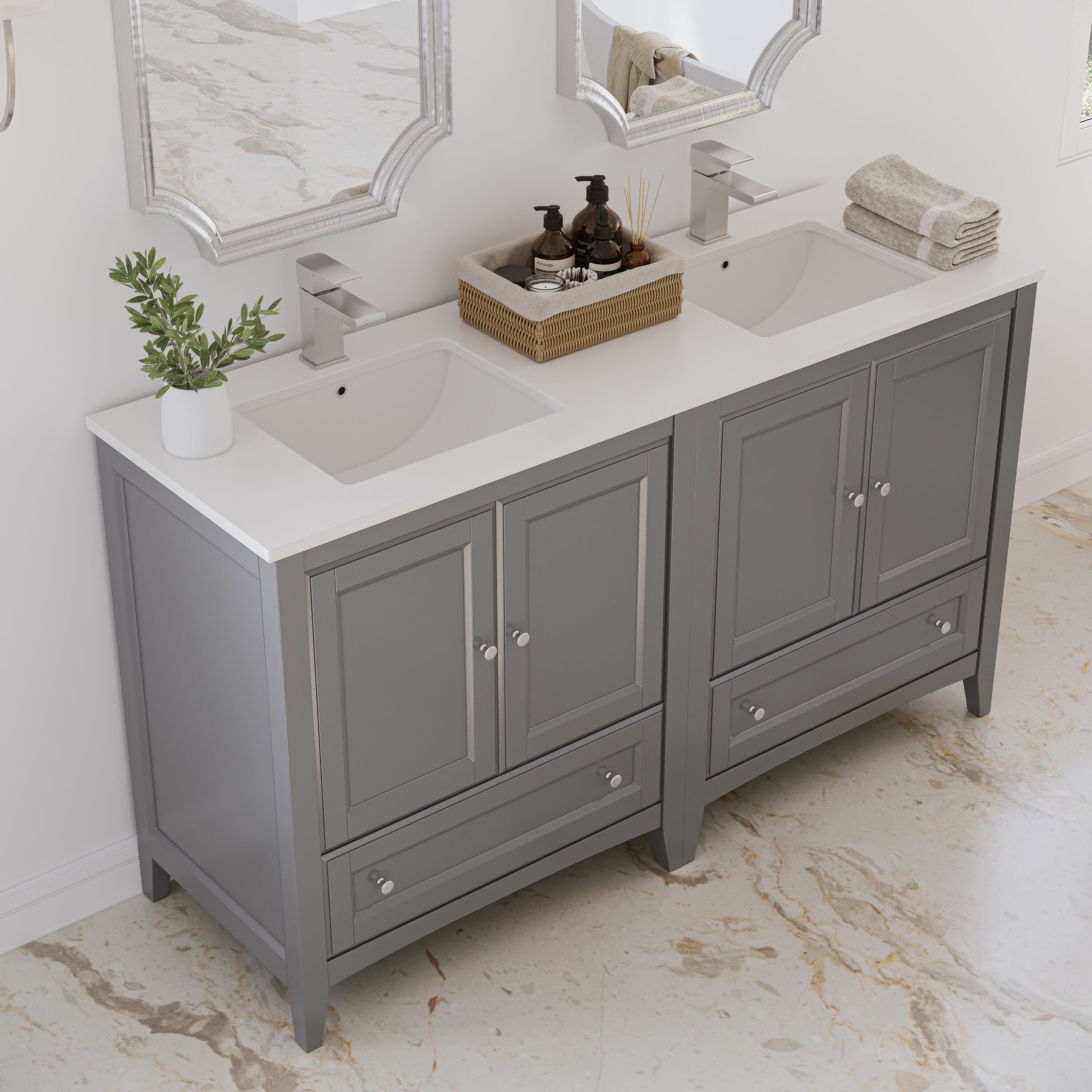 Fresca FCB20-3030GR-CWH-U Bath-Vanity-Combo - View #4