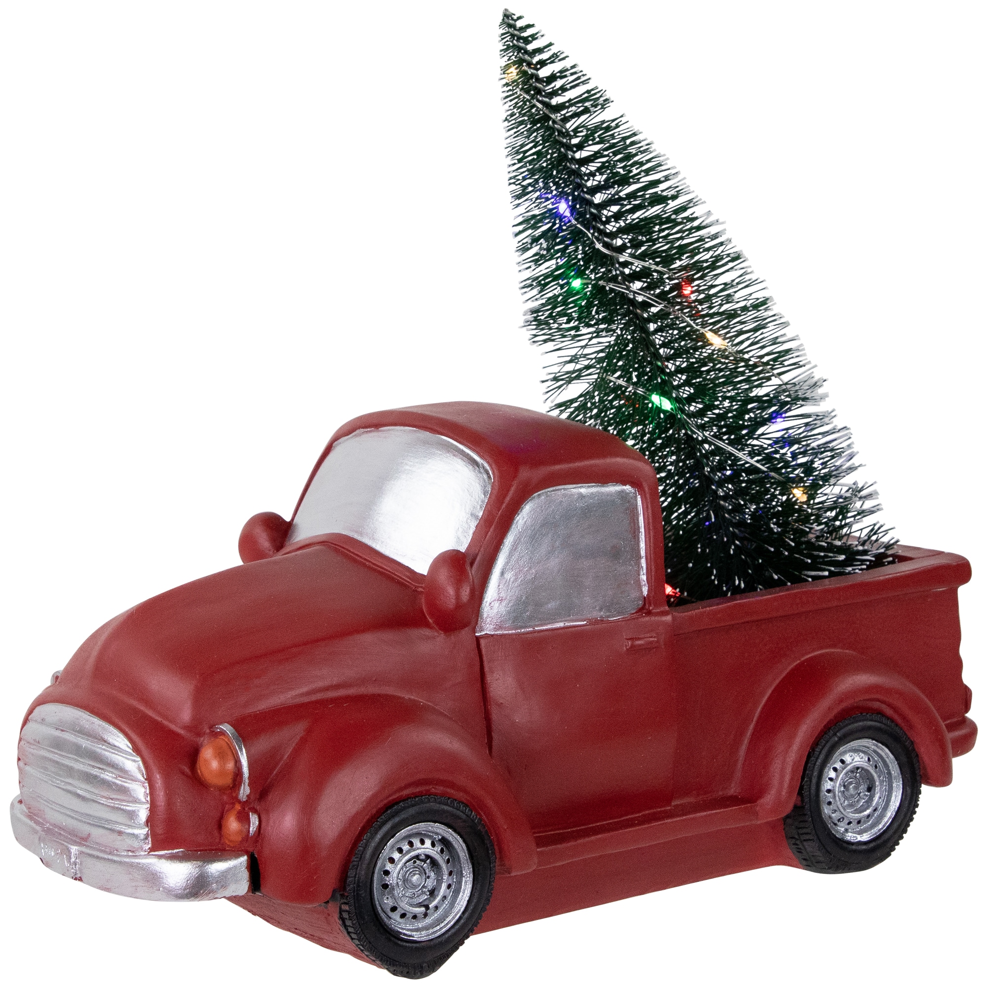 Northlight 34858379 8.25-in Lighted Tabletop Decoration Merry Christmas Battery-operated Christmas Decor