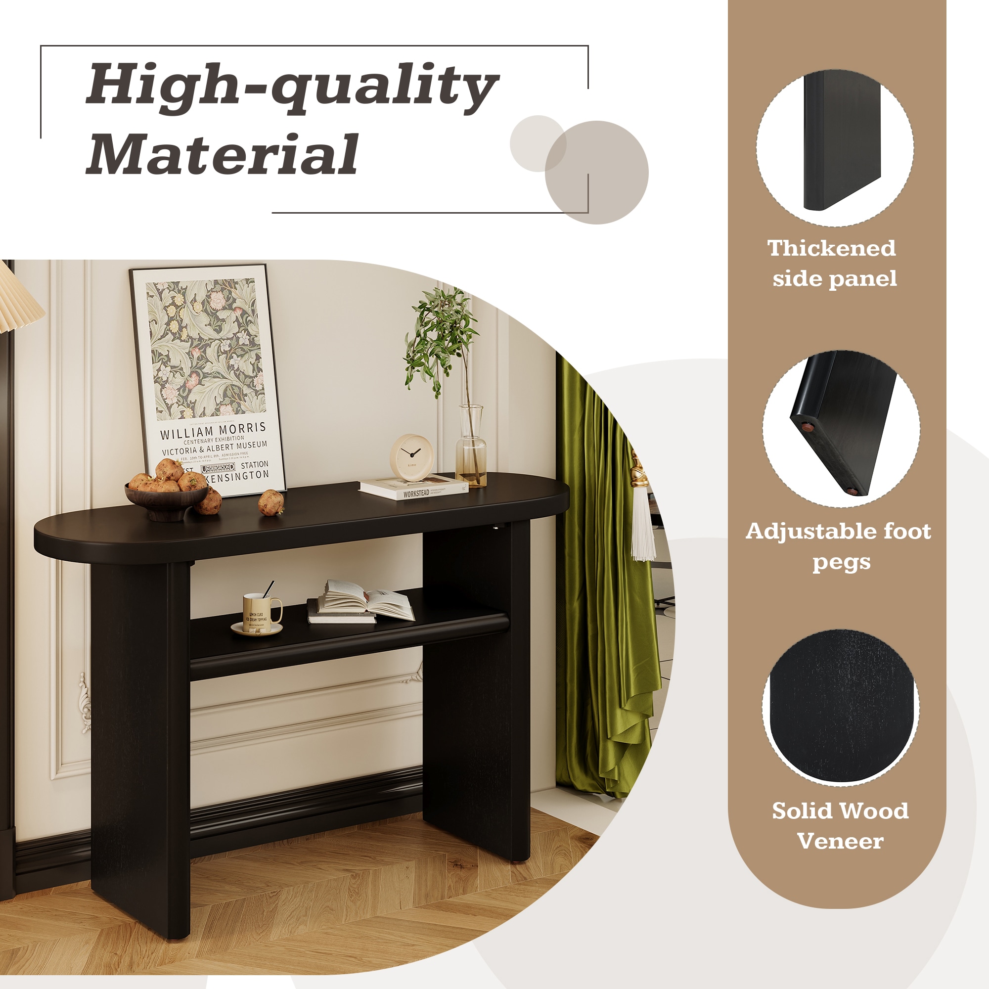 ModernLuxe N715P195554B Console-Sofa-Tables - View #5