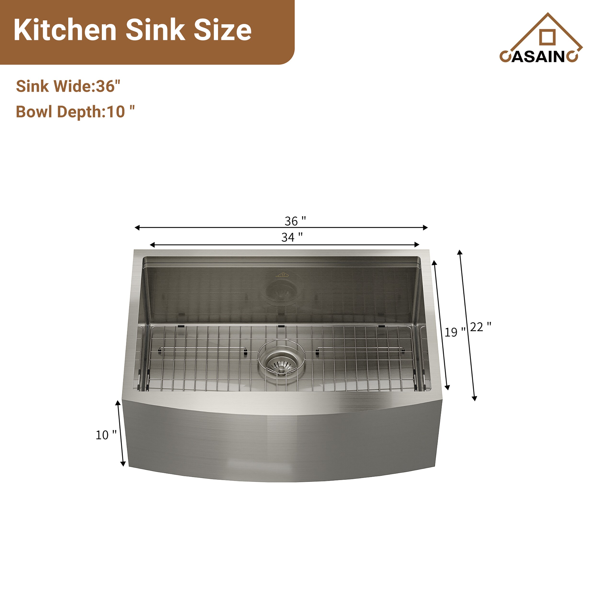 CASAINC SL-LTS3022A1 Kitchen-Sinks - View #8