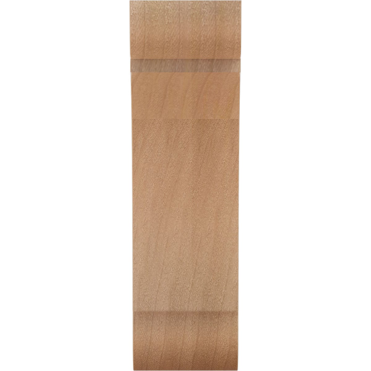 Small Alder Wood Decorative Corbel Bracket, 6" x 6"