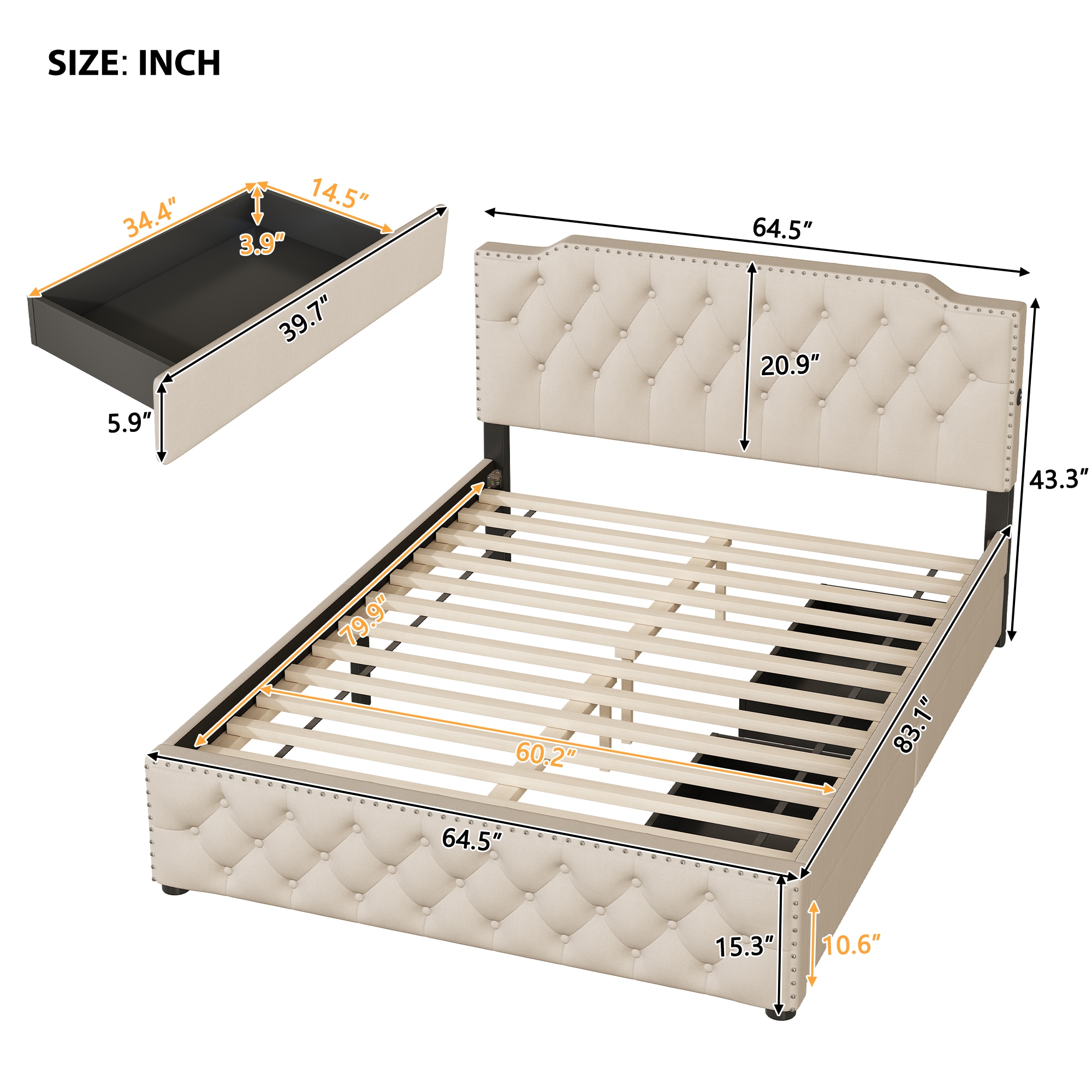 ModernLuxe L3P-SF000041AAA beds - View #7