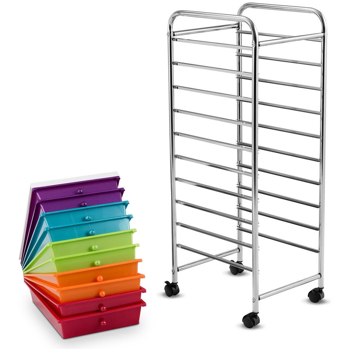 Slickblue D-CO-69095WH Office-Carts - View #4