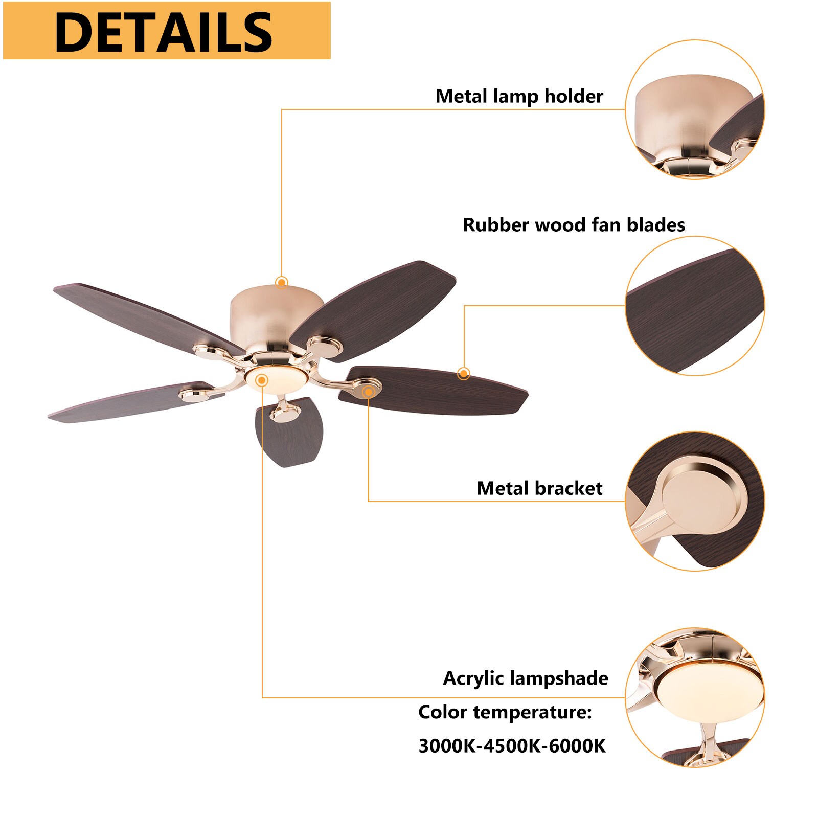 Oukaning JZUCOD-00430099 Ceiling-Fans - View #6