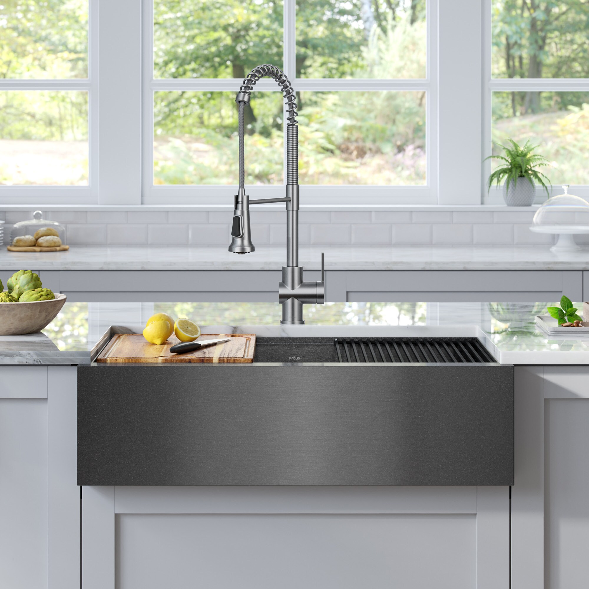 KBFmore Stainless Steel Workstation Kitchen Sink with Sink