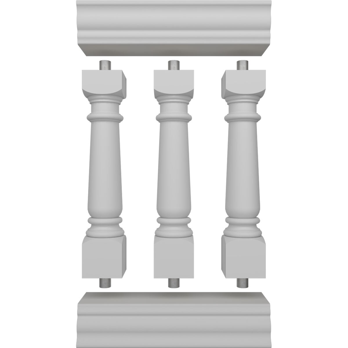 Ekena Millwork BALK40X024WED railings - View #5