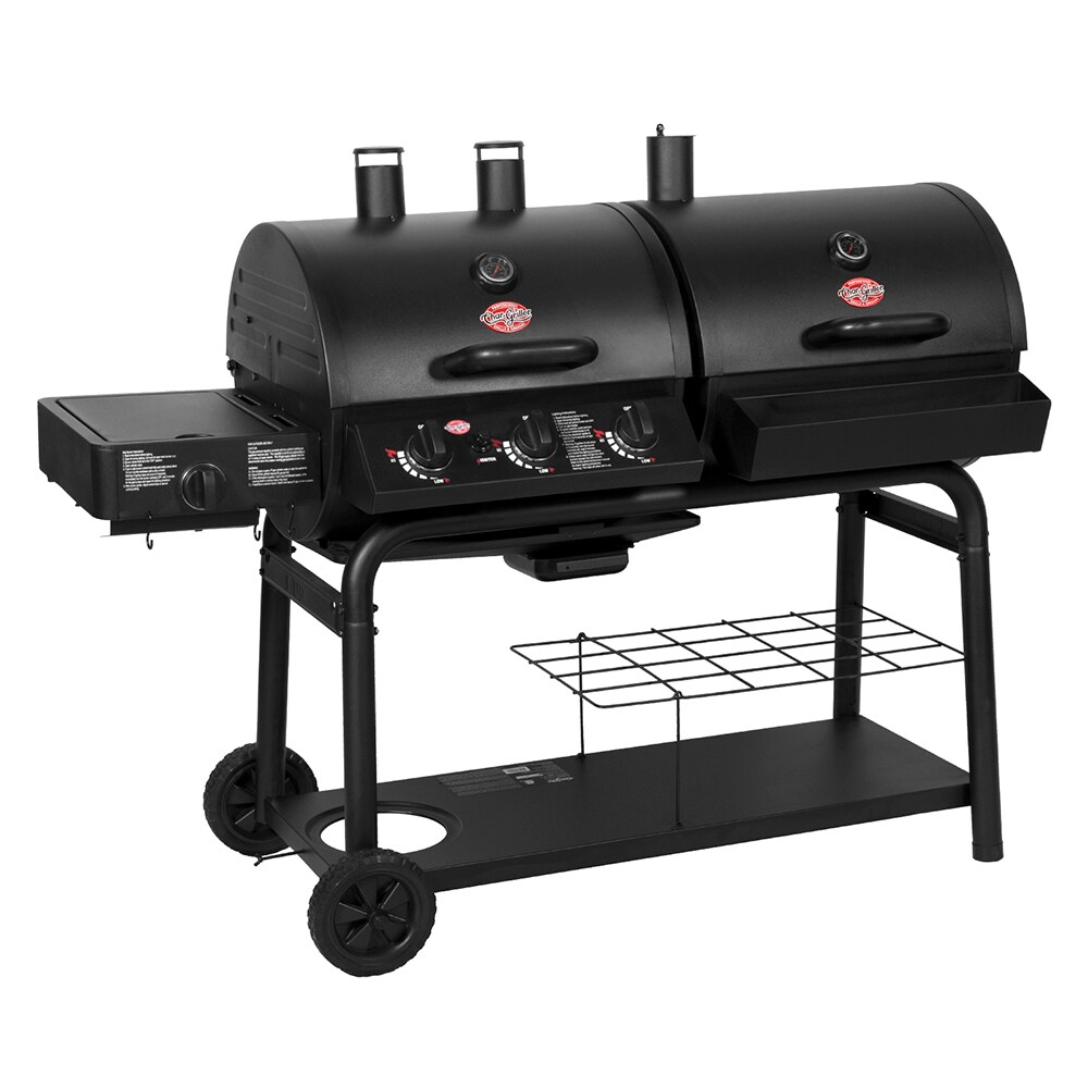 zelf Statistisch klok Char-Griller Duo Black Dual-function Combo Grill in the Combo Grills  department at Lowes.com