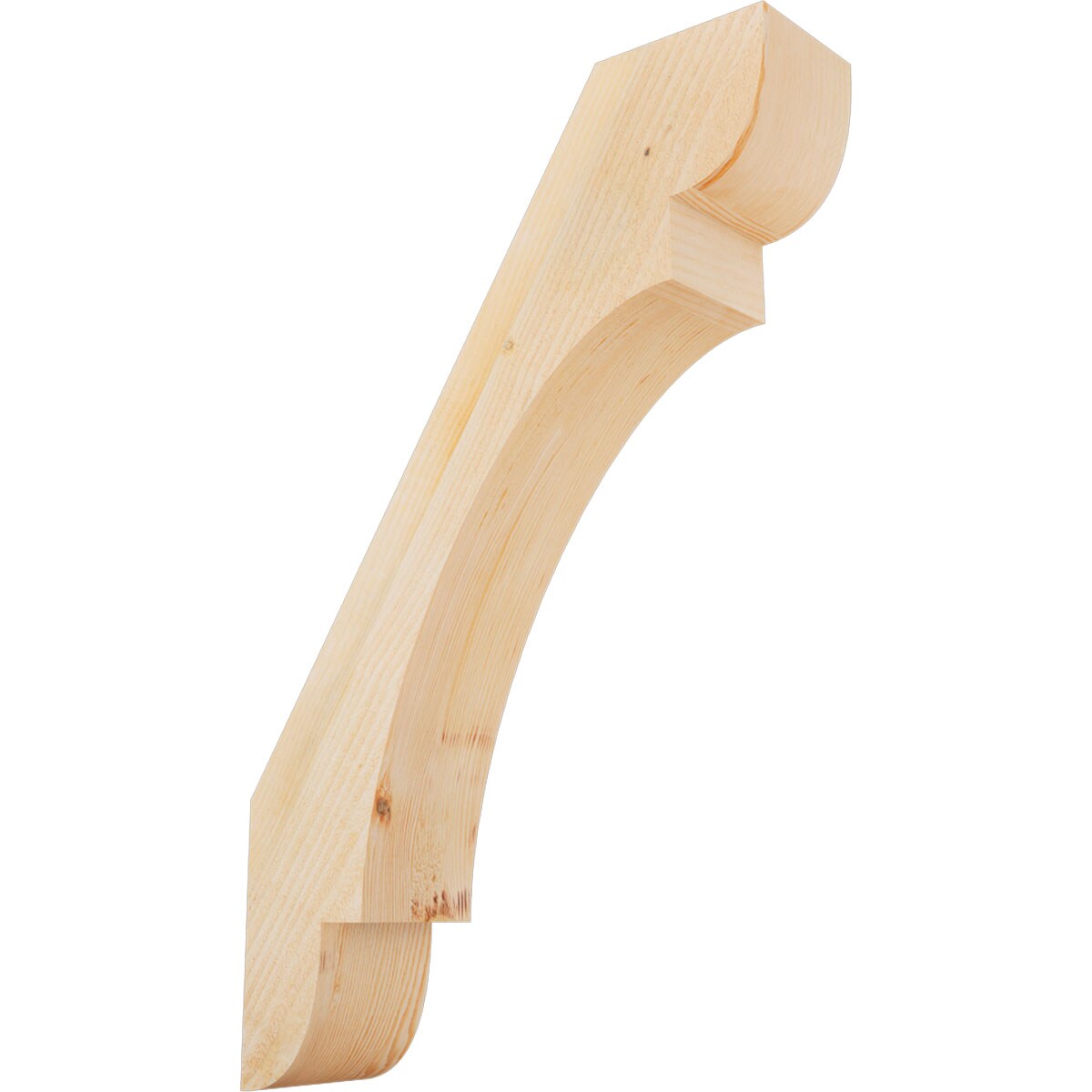 Ekena Millwork BRC06X24X36OLY00RDF 6-in x 24-in x 36-in Douglas Fir Unfinished Wood Olympic Rough Sawn Knee Brace