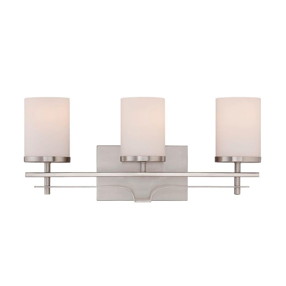  LW-SH511723 20.5-in 3-Light Satin Nickel Transitional Vanity Light Bar