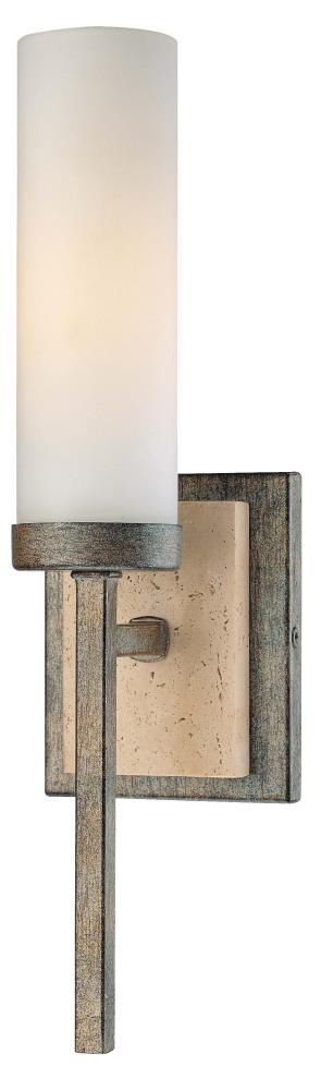 Minka Lavery 4460-273 Compositions 4.25-in W 1 -Light Matte Brown Transitional Wall Sconce