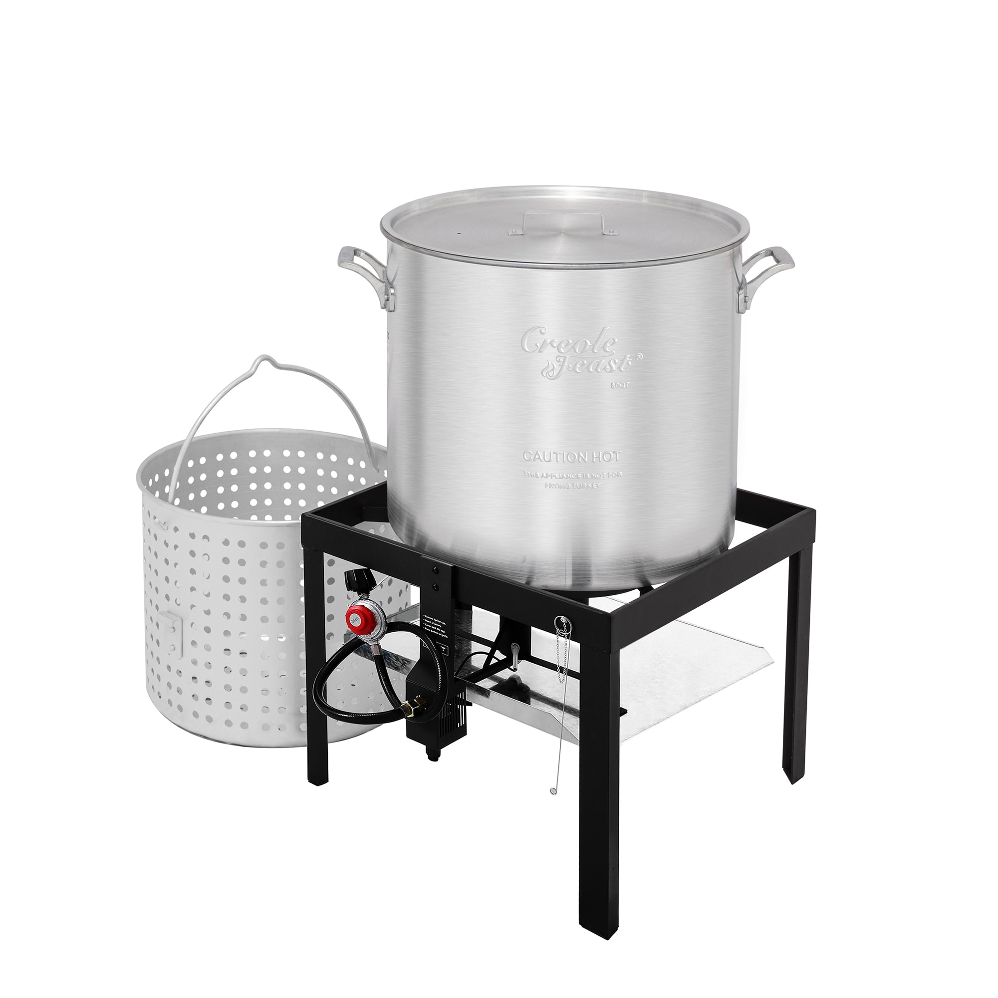Creole Feast 36 in. Stainless Steel Strainer, Wire Skimmer and