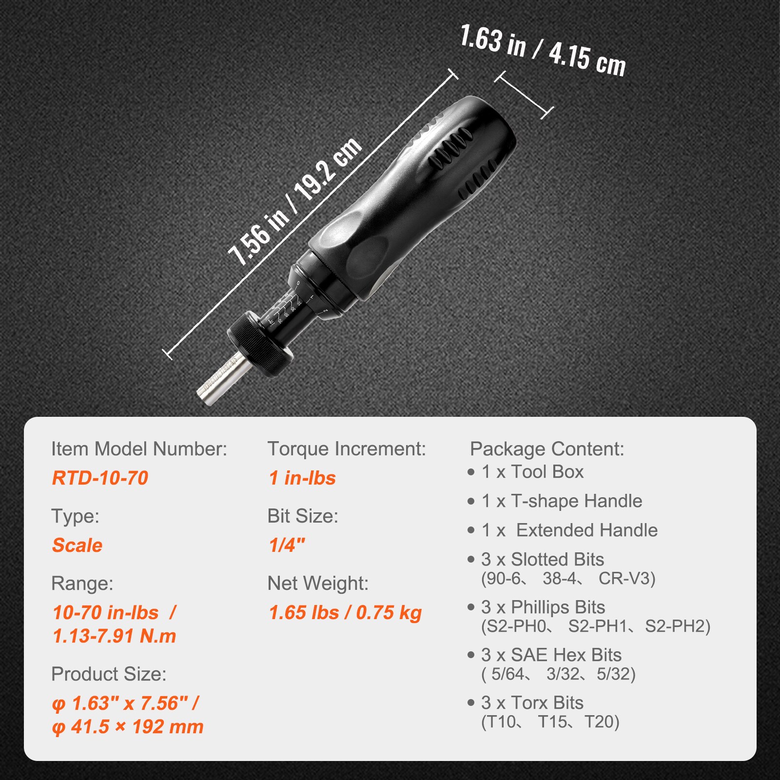VEVOR SCNJLSDKDKY103696V0 Screwdrivers-Individual - View #7