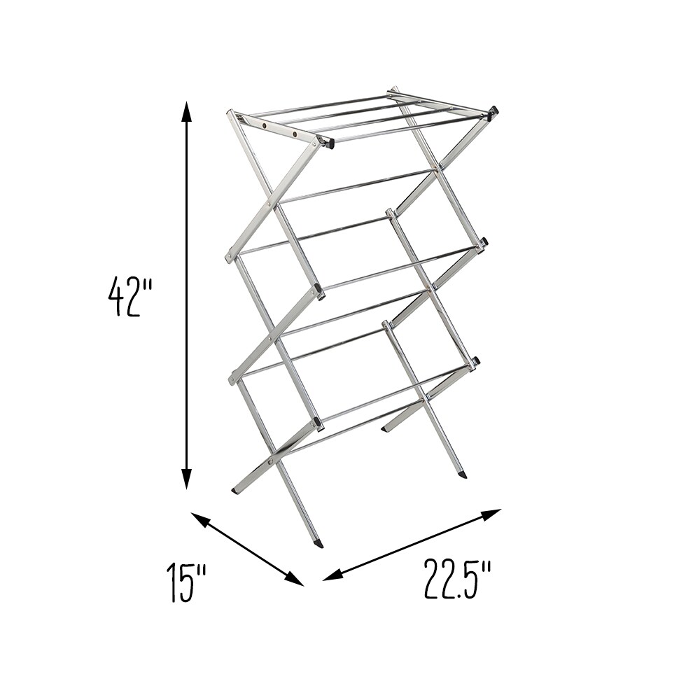 Honey-Can-Do 3-Tier 14.2-in Metal Drying Rack in the Clotheslines & Drying  Racks department at