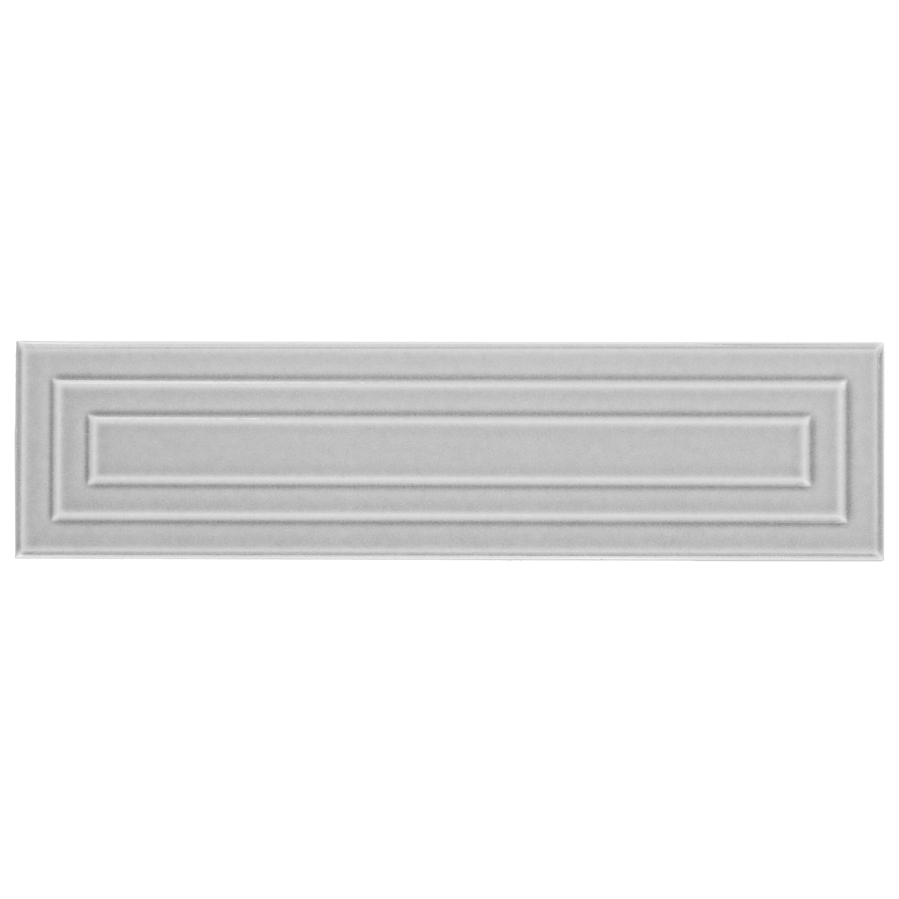 Artmore Tile EXT3RD108760 Sample- Refined Gray 4-1/2-in x 8-1/2-in Glazed Ceramic Subway Wall Tile