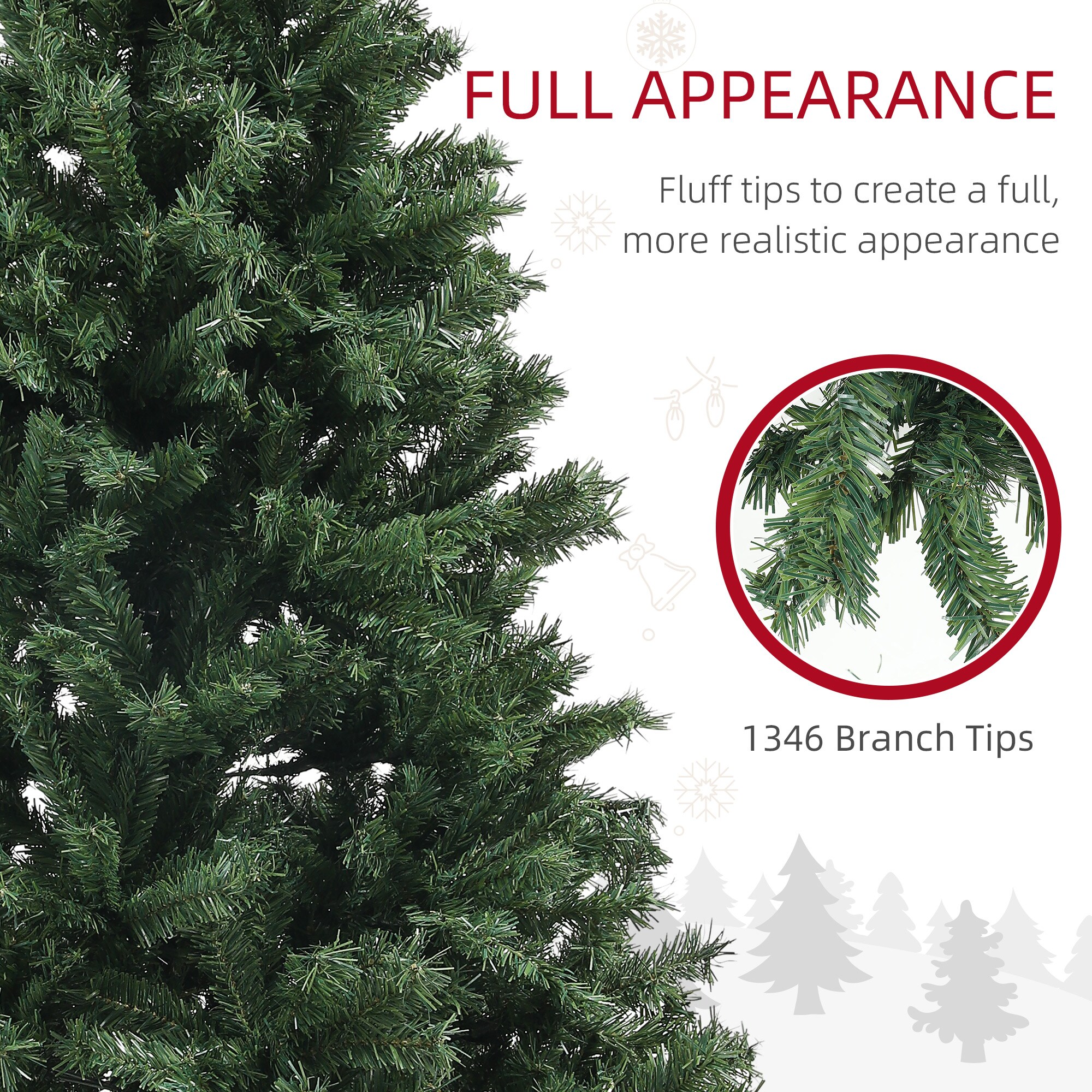Forclover HYFE-22876US Artificial-Christmas-Trees - View #9