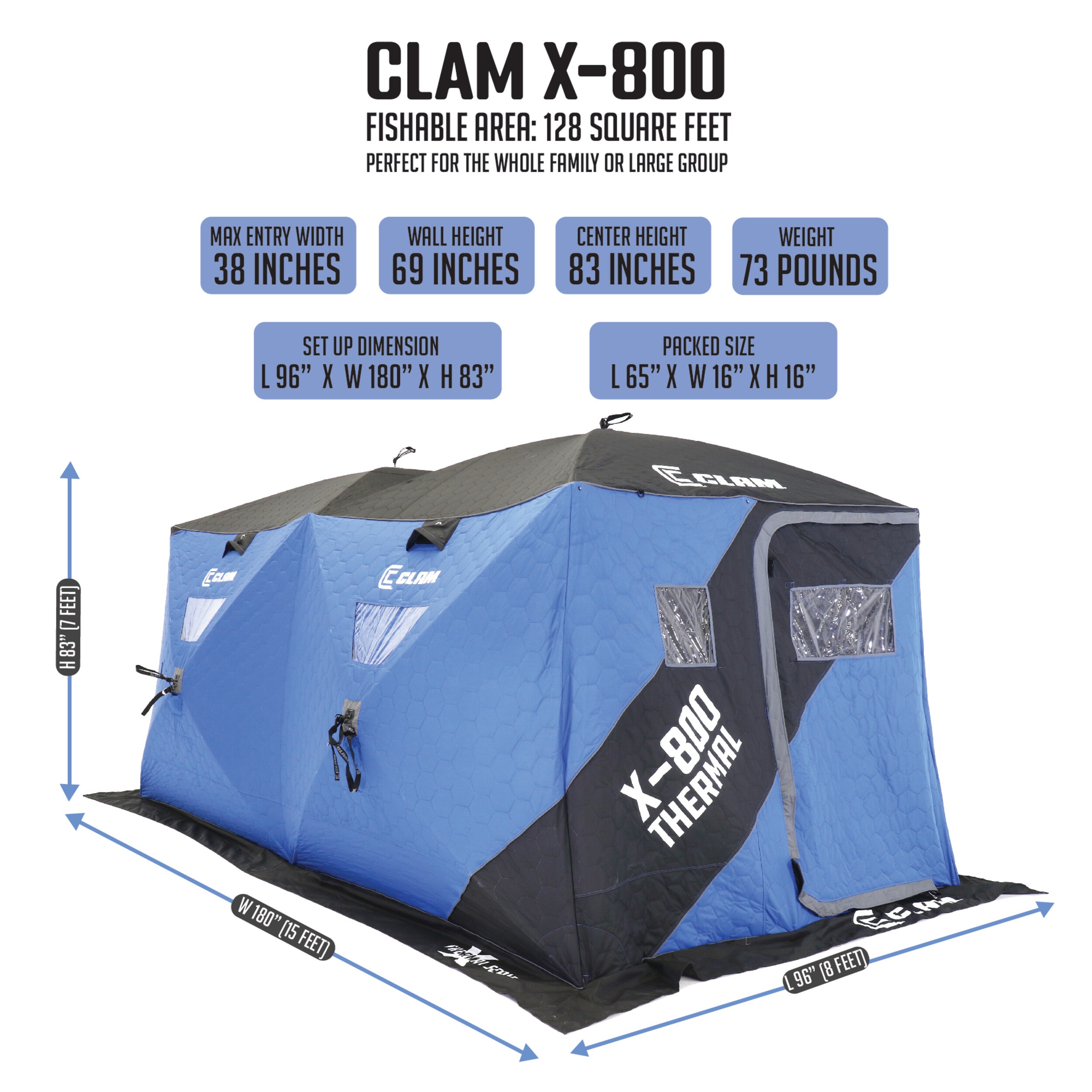 Clam Outdoors 320785 tents - View #2