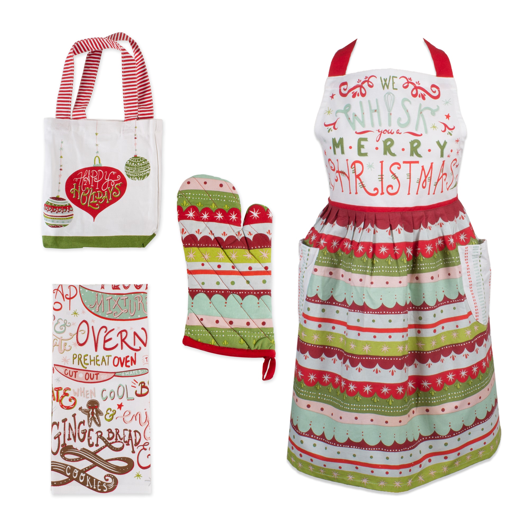 DII CAMZ10653 0.75-in Mat Christmas Tree(s) (4-Pack) Christmas Decor
