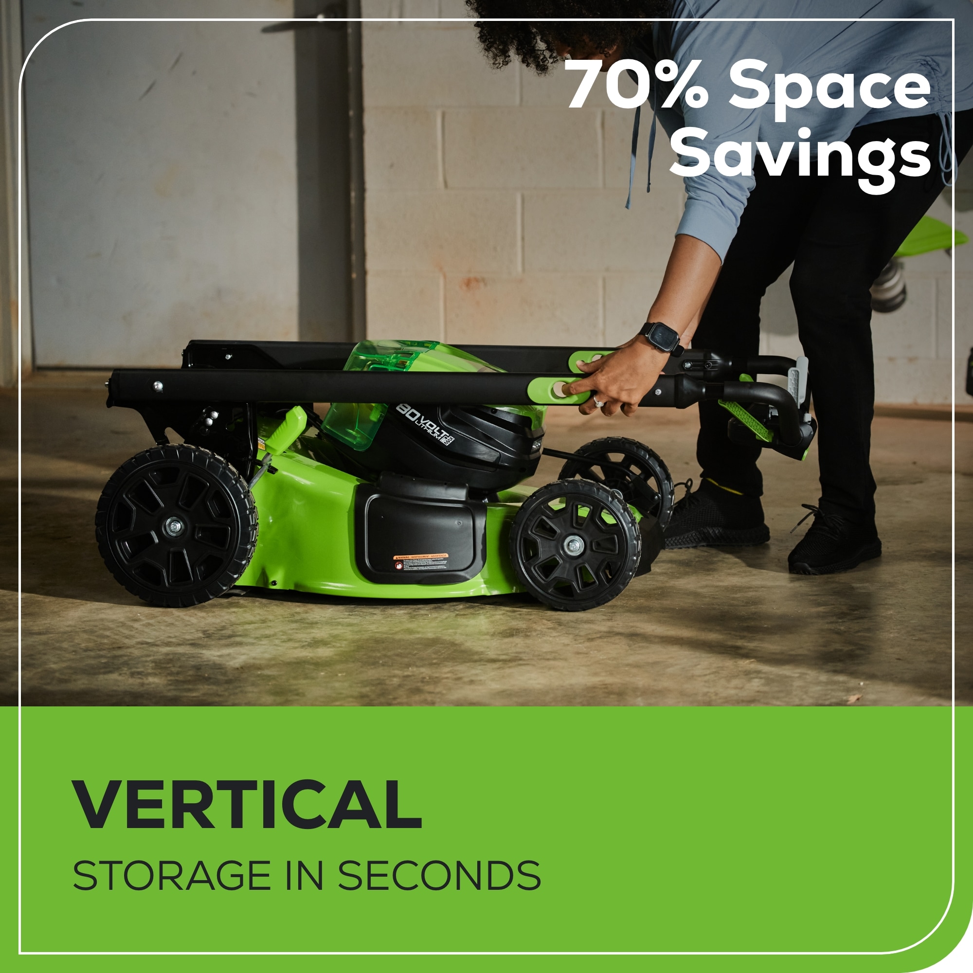Greenworks MO80L511 Cordless-Elec-Push-Mowers - View #7