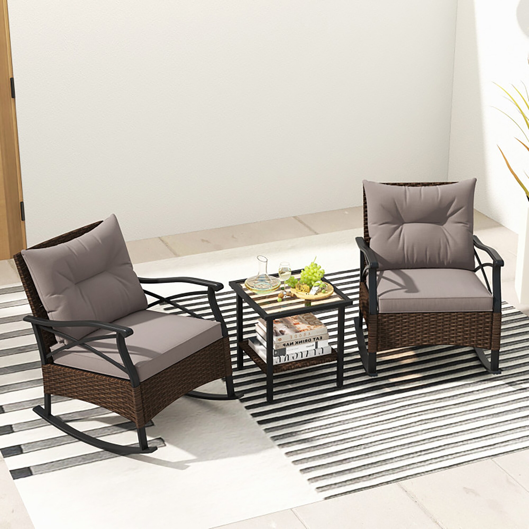 CASAINC CN-WFQ07-GY Patio-Conversation-Sets - View #2