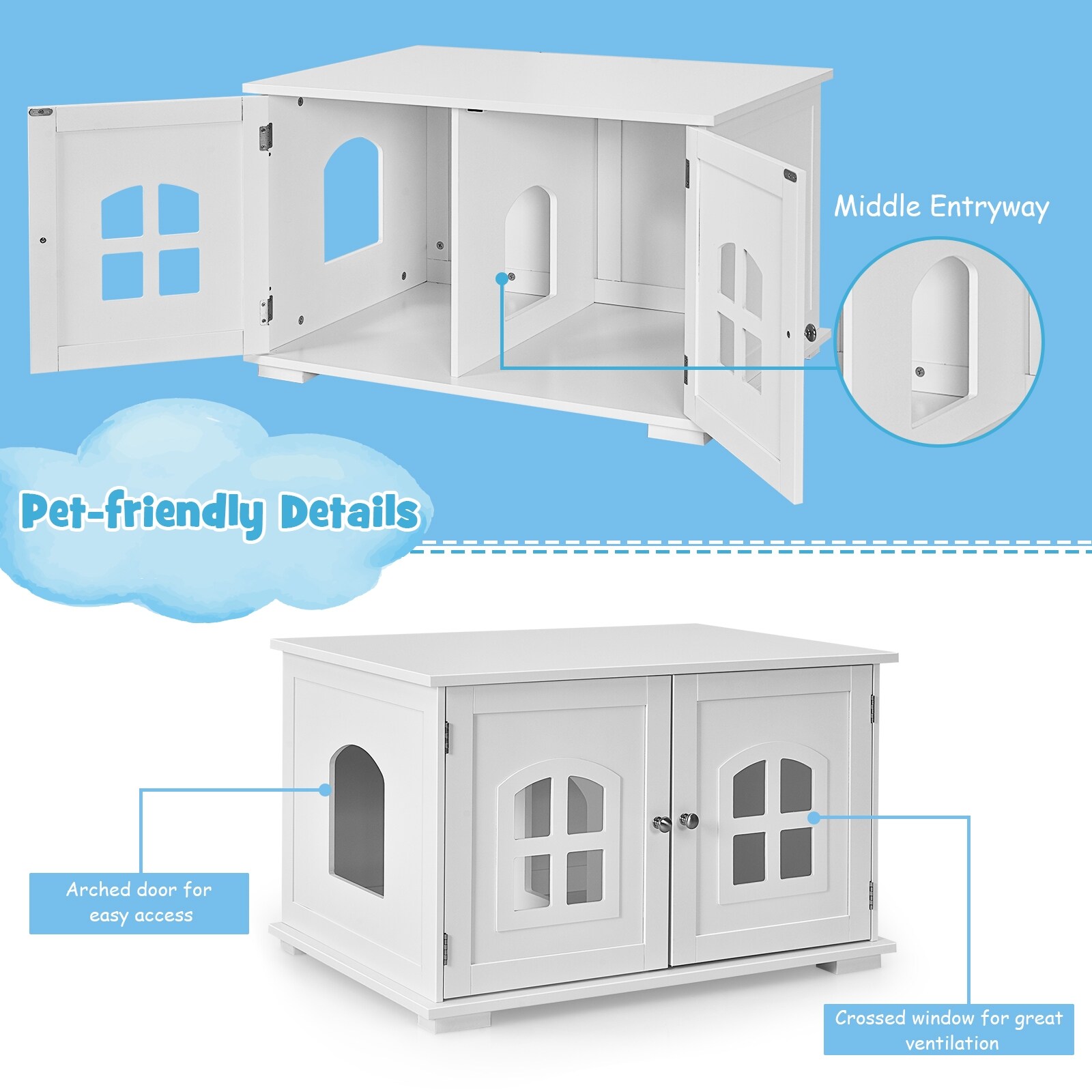 Forclover CJW-LB25WH Litter-Boxes - View #6