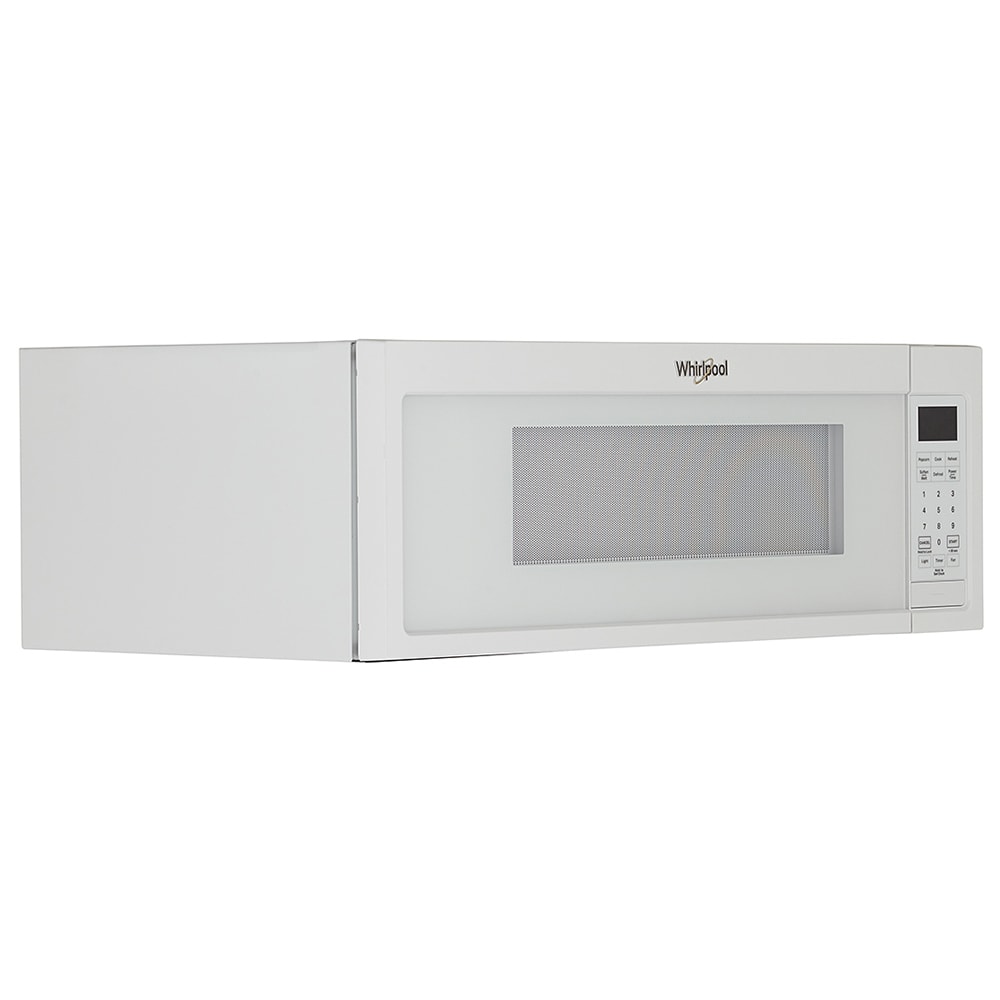 white overhead microwave