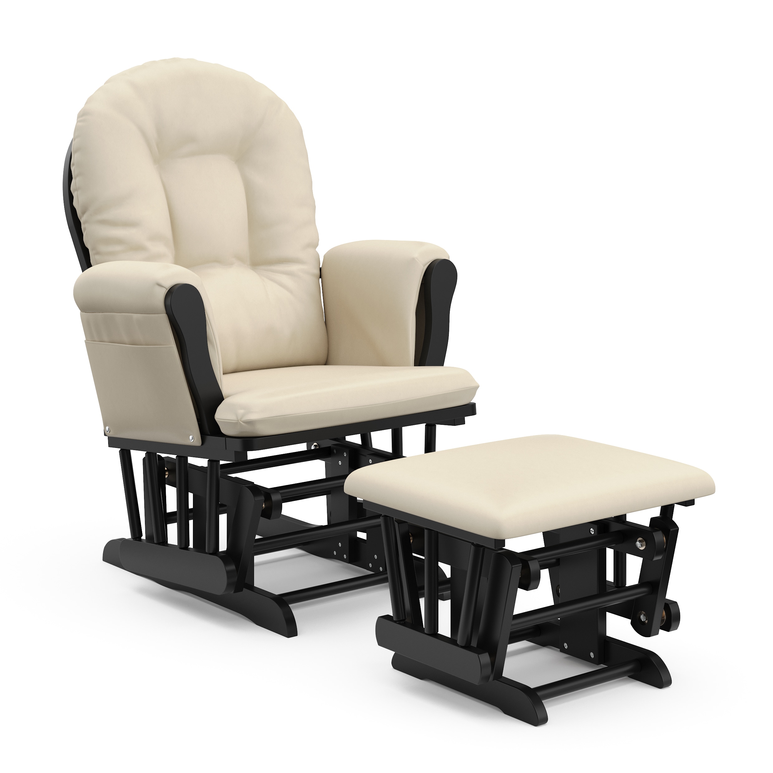 Storkcraft 06550-41B Casual Black/Beige Glider Chair