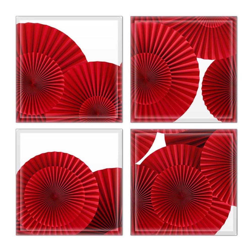 Instant Mosaic 9190103 Upscale Designs 32-Pack Multicolor 6-in x 6-in Glossy Glass Random Wall Tile