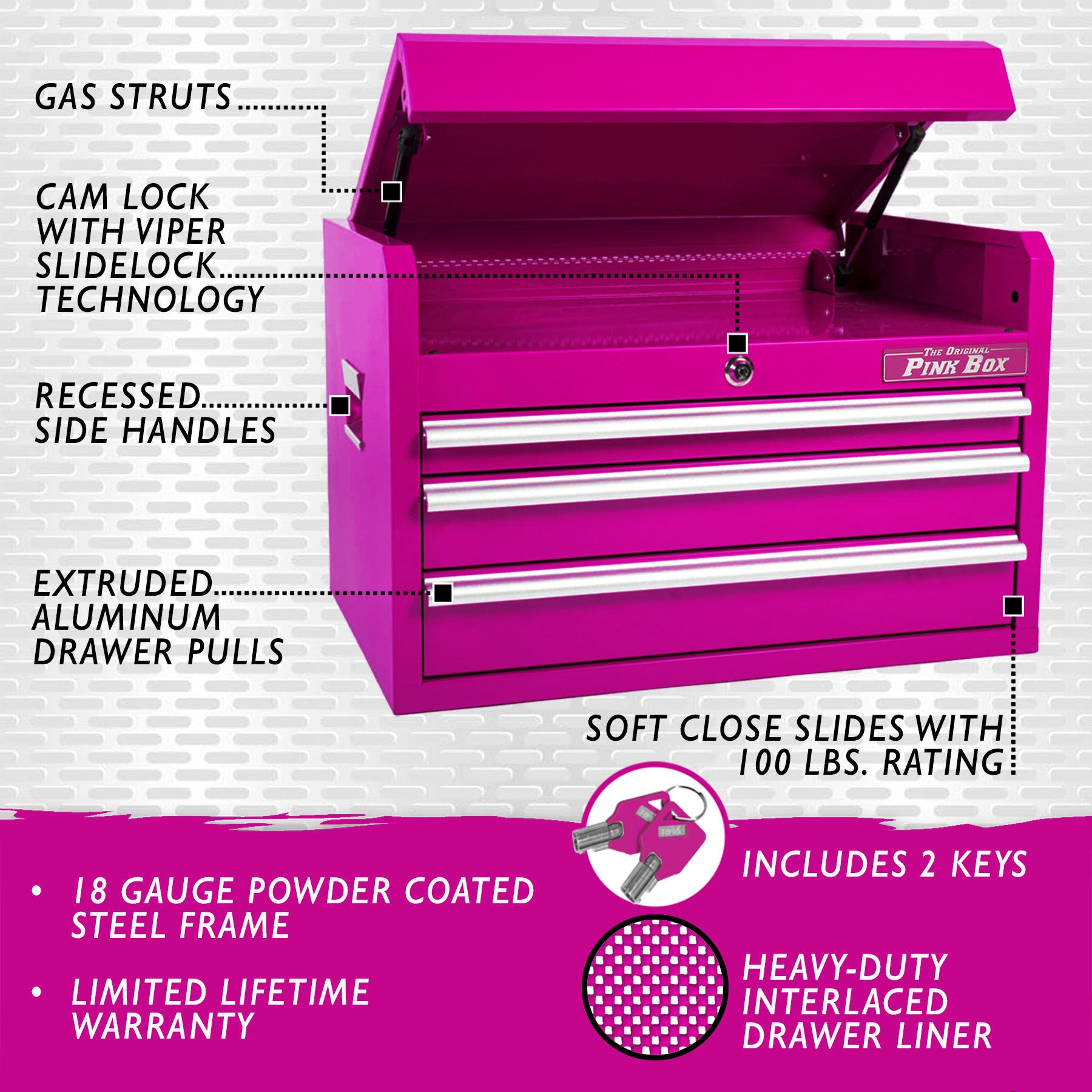 The Original Pink Box 18 W 2 - Drawer Top Chest & Reviews