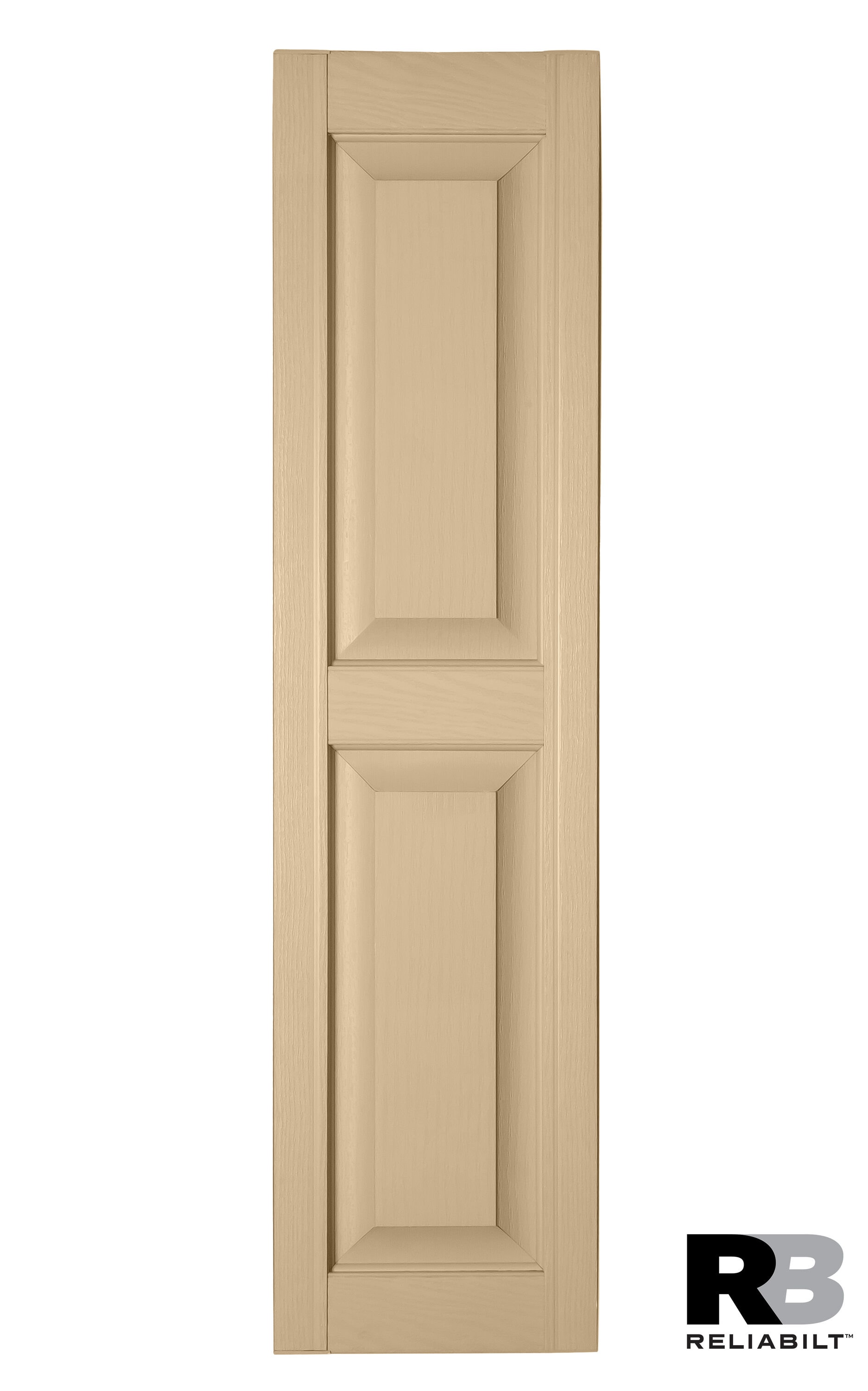 RELIABILT RP1267011 12-in W x 67-in H Sandalwood Raised panel Polypropylene Exterior Shutters ( 2 -Pack )