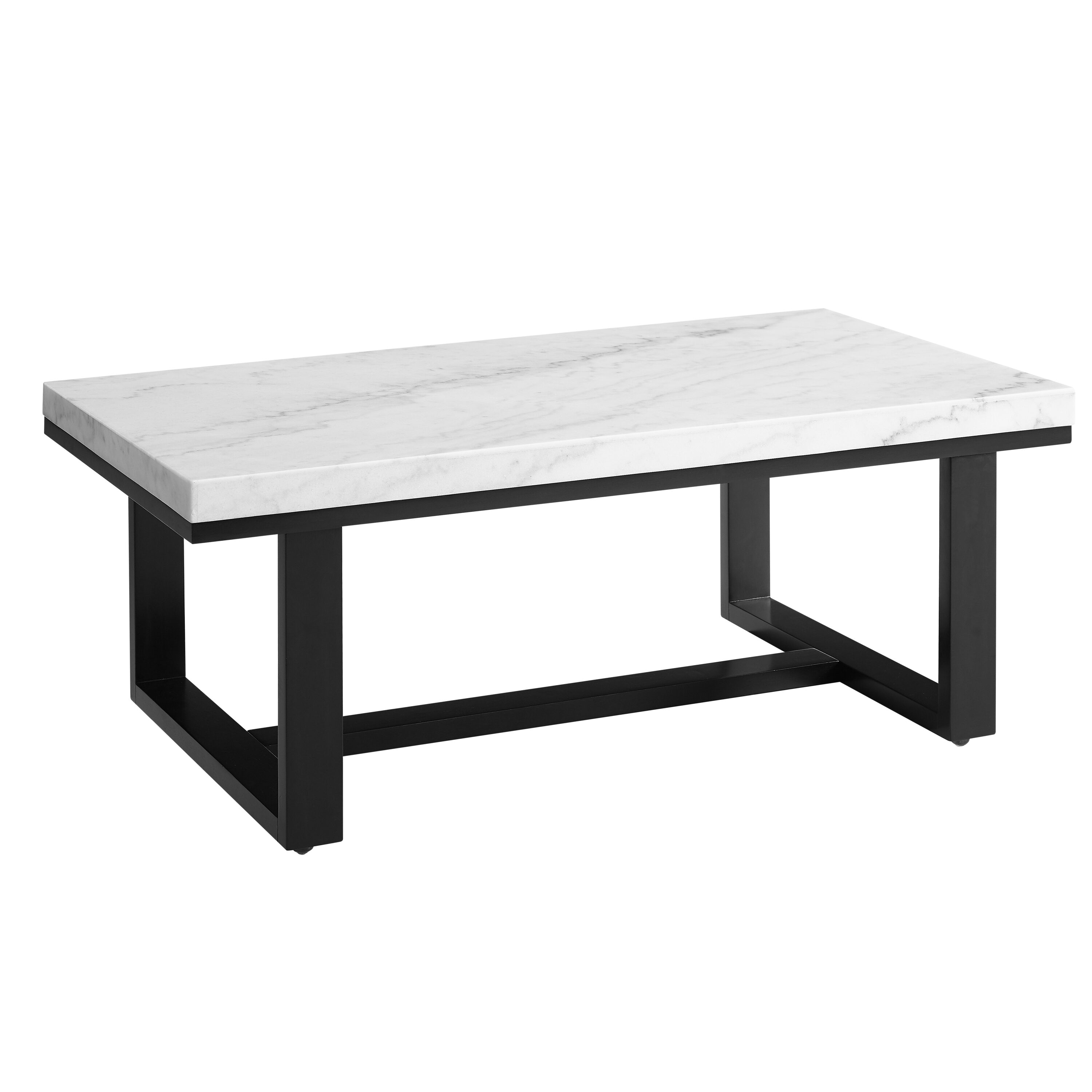 Steve Silver LC350C Lucca Gray Poplar Faux marble Casual Coffee Table
