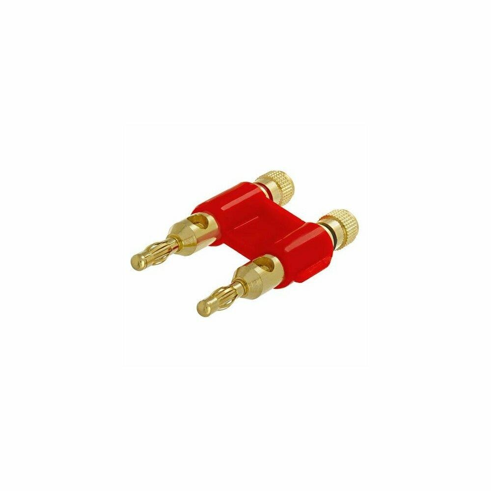 Cmple CMPLE865  272-N Dual High-Quality Speaker Banana Plugs- Red