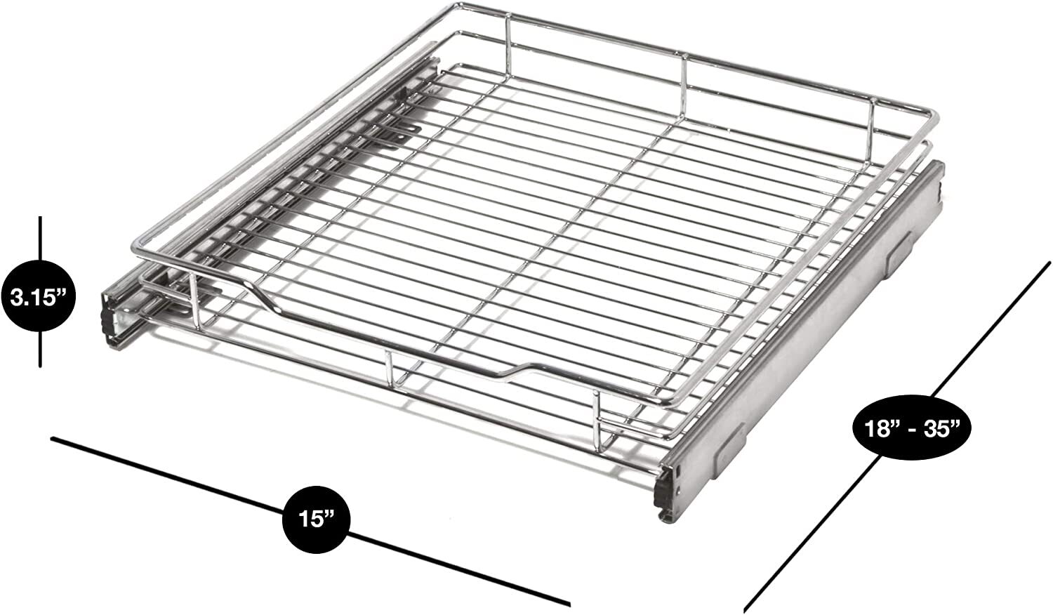 Smart Design 8451290 Pull-Out-Cabinet-Baskets - View #3