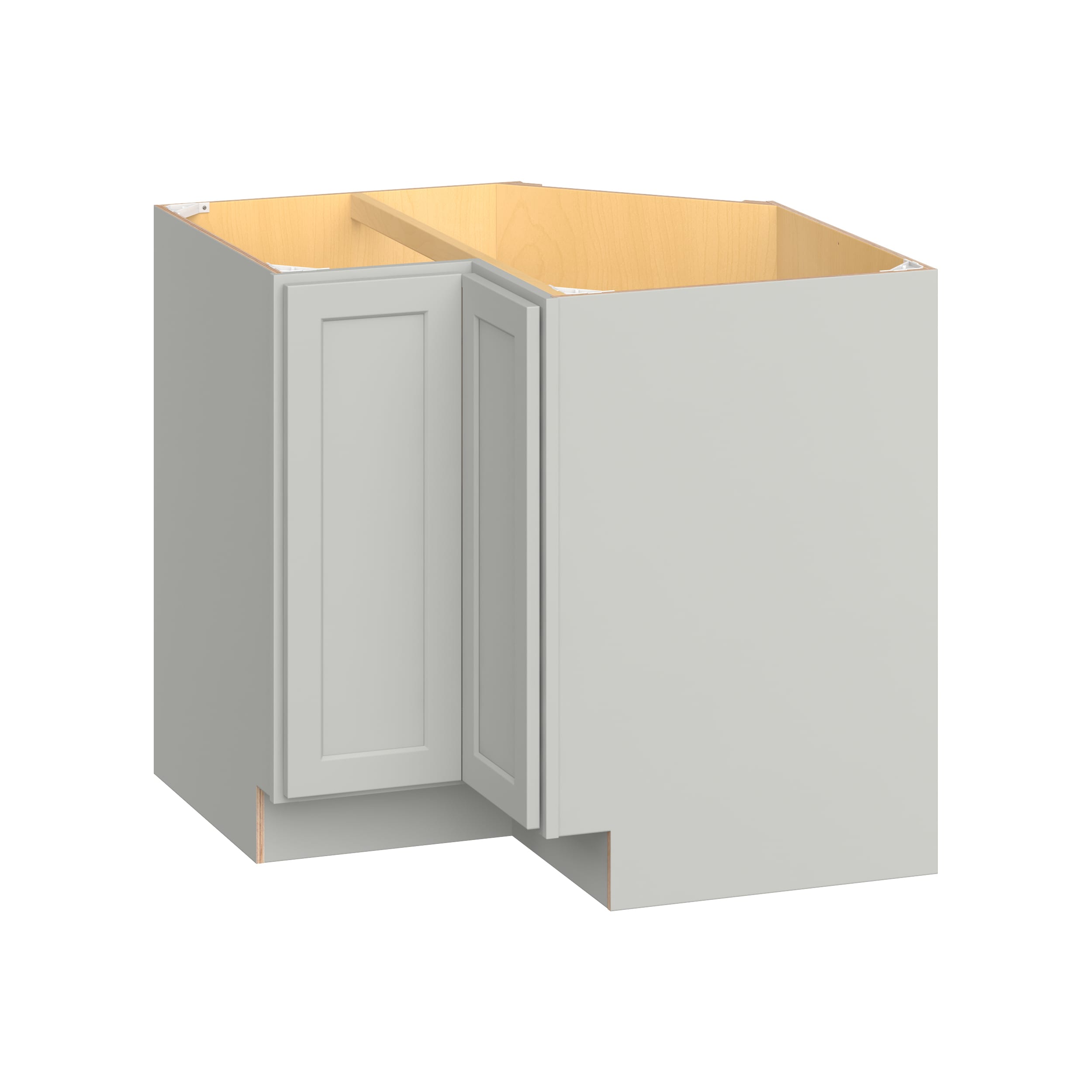 Hugo&Borg BC36LS-JA PRO Jasper 36-in W x 34.5-in H x 36-in D Whisper Gray Lazy Susan Lazy susan Corner base Ready to assemble Plywood Cabinet (Flat Panel Shaker)