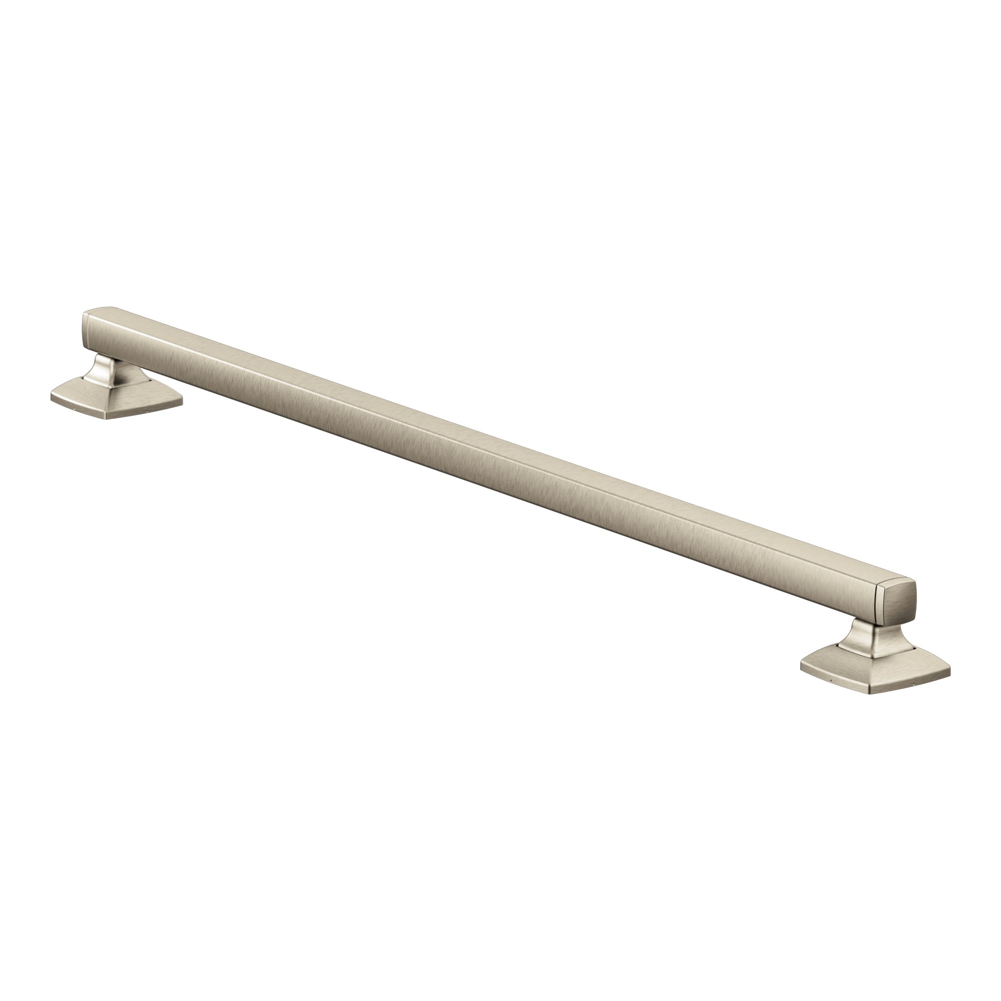Moen YG5124BN 12-in Brushed Nickel Wall mount ADA Compliant Grab Bar ( 5-lb Weight Capacity )