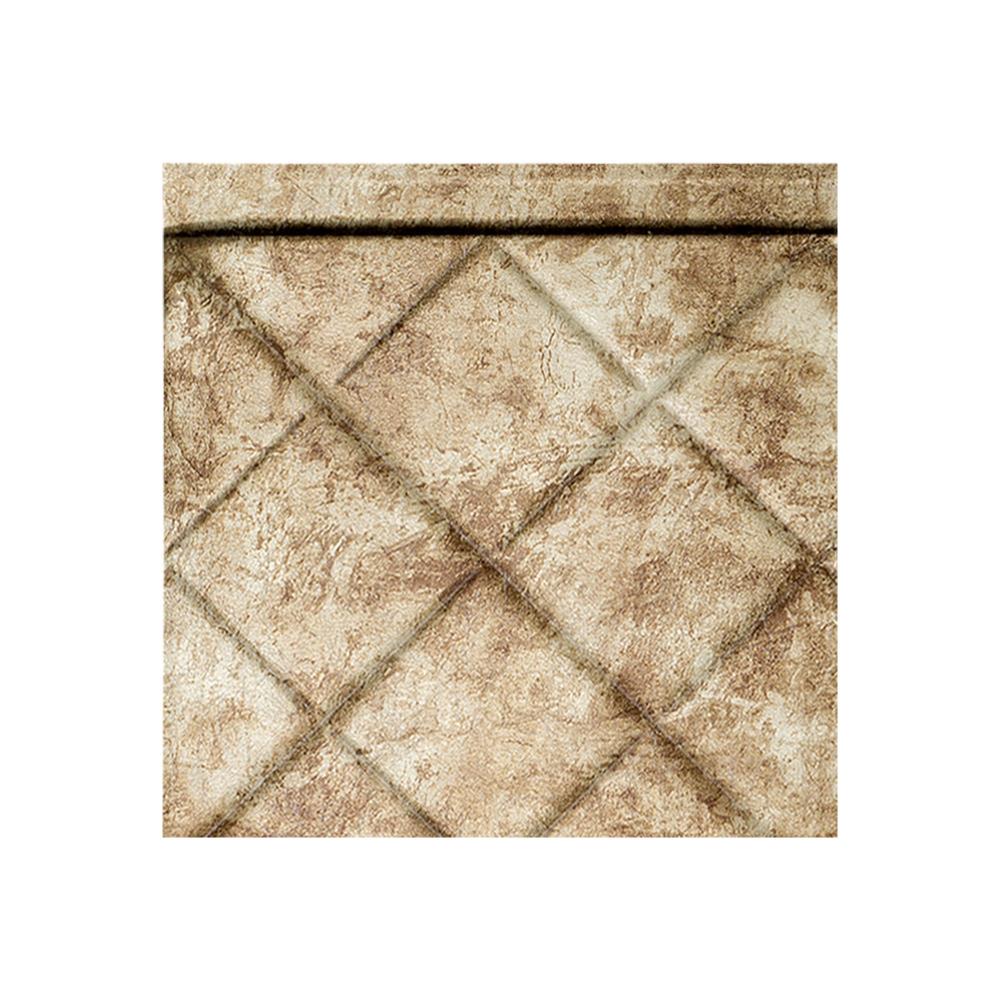 Fasade X5117 Sample 6-in x 6-in Plastic Bermuda Bronze Backsplash Panels