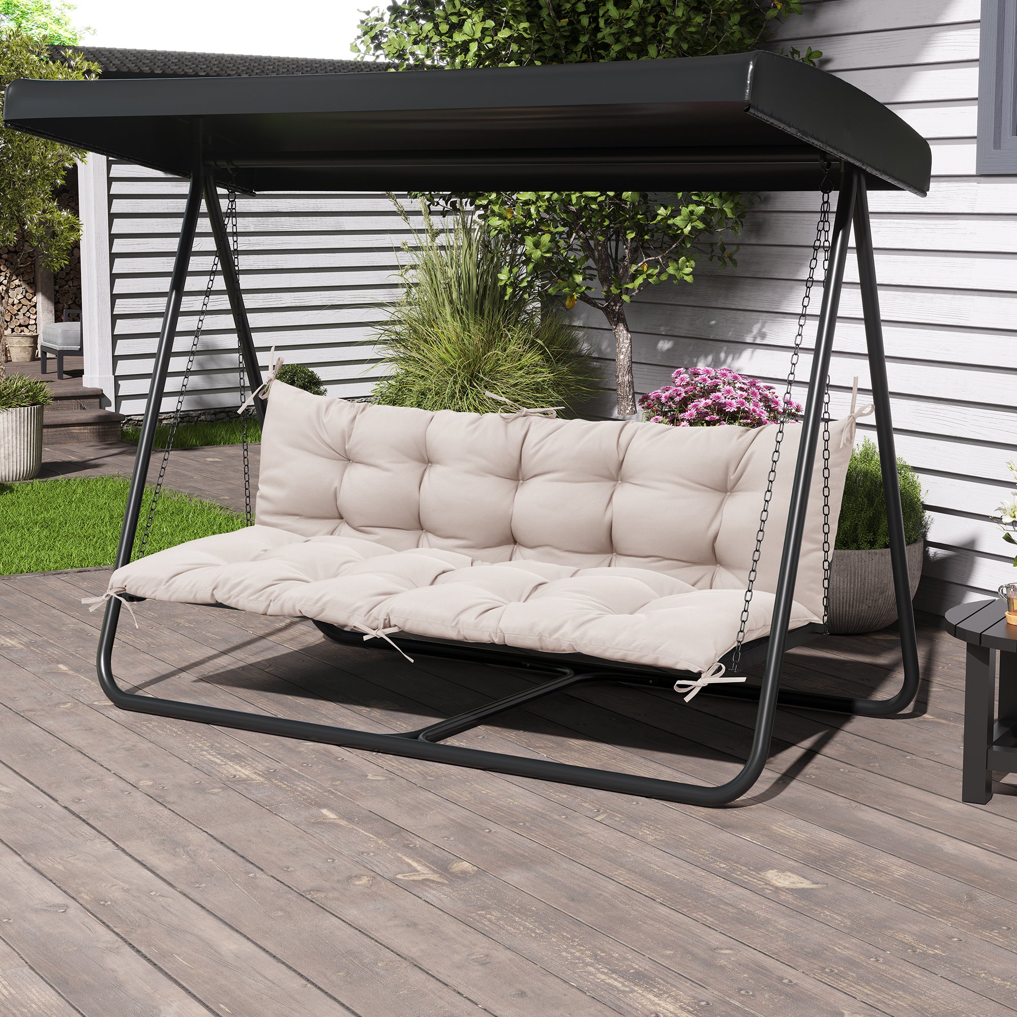 CloudFly CL-CU011BEI-1 Patio-Furniture-Cushions - View #12