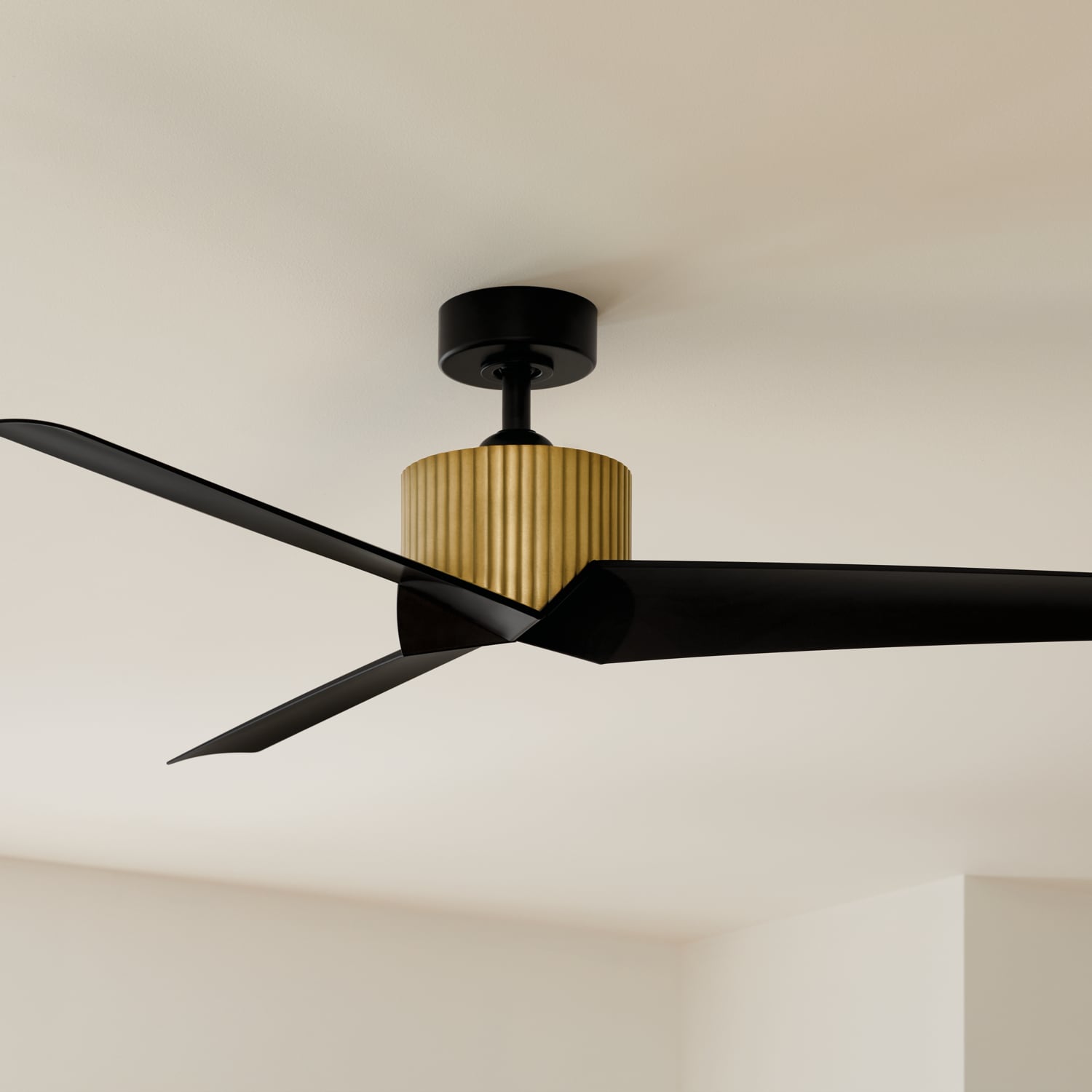 Kichler Almere 56-in Brushed Natural Brass Indoor Ceiling Fan (3-Blade ...
