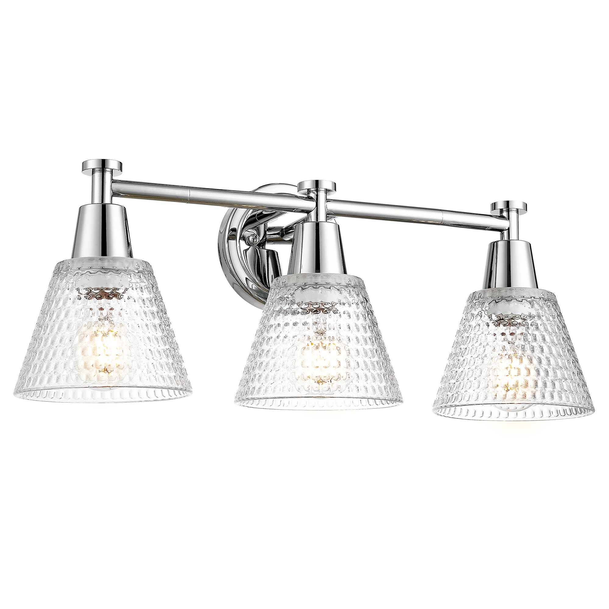 LTMATE LS4FG75BG2-3W CH JAZAVA 22-in 3 -Light Chrome Industrial Vanity light