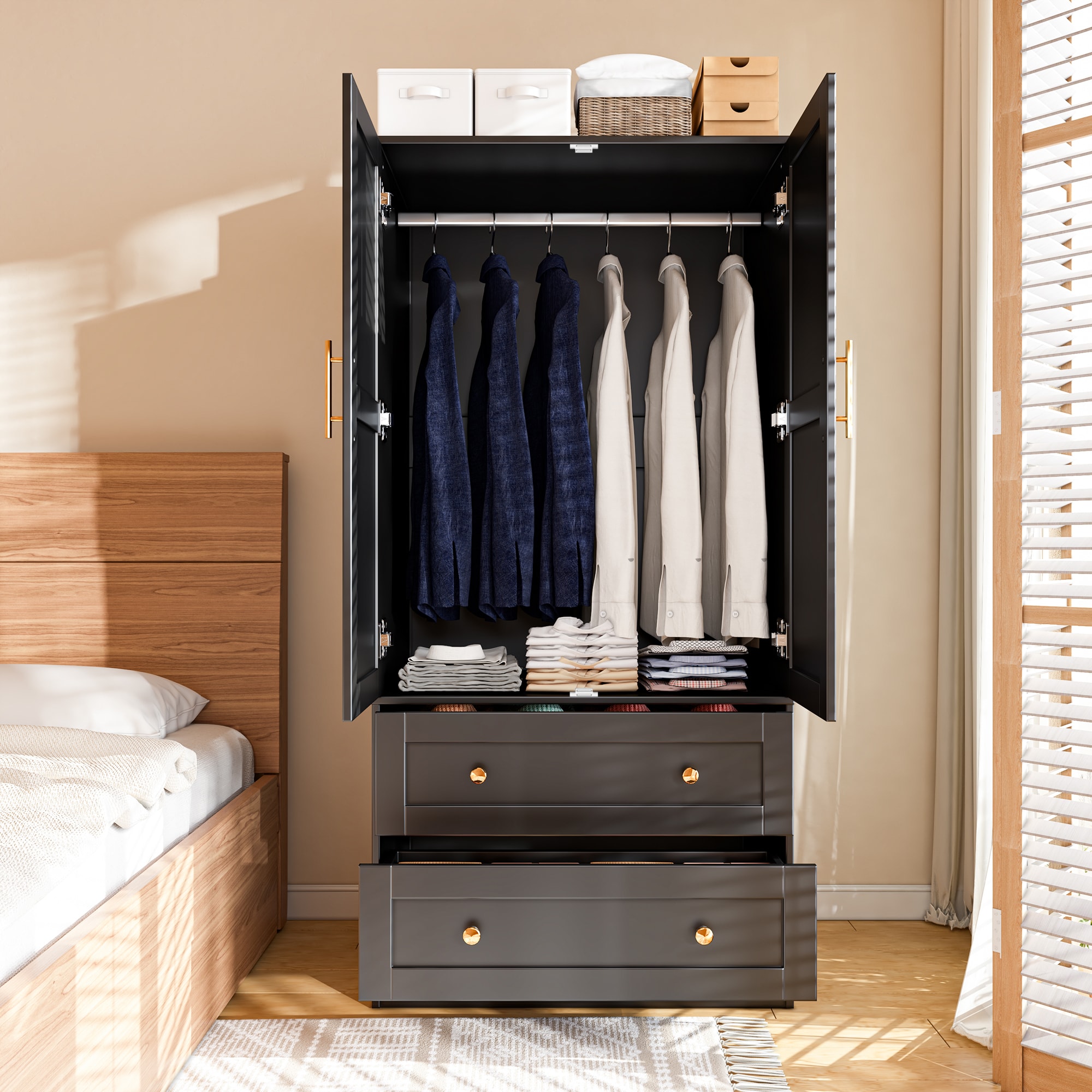 FurniFusion SF-R-YG-BK Utility-Storage-Cabinets - View #7