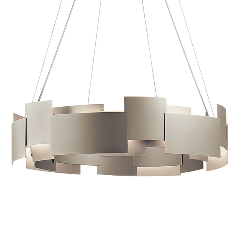 Kichler Moderne 1-Light Satin Nickel Modern/Contemporary Led Chandelier